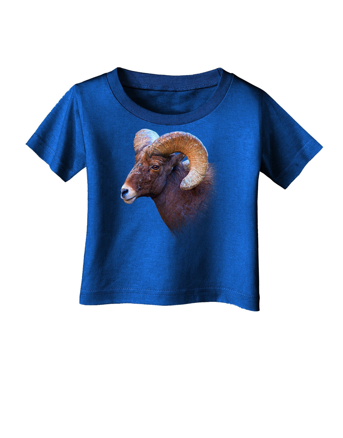 Majestic Bighorn Ram Infant T-Shirt Dark-Infant T-Shirt-TooLoud-Royal-Blue-06-Months-Davson Sales