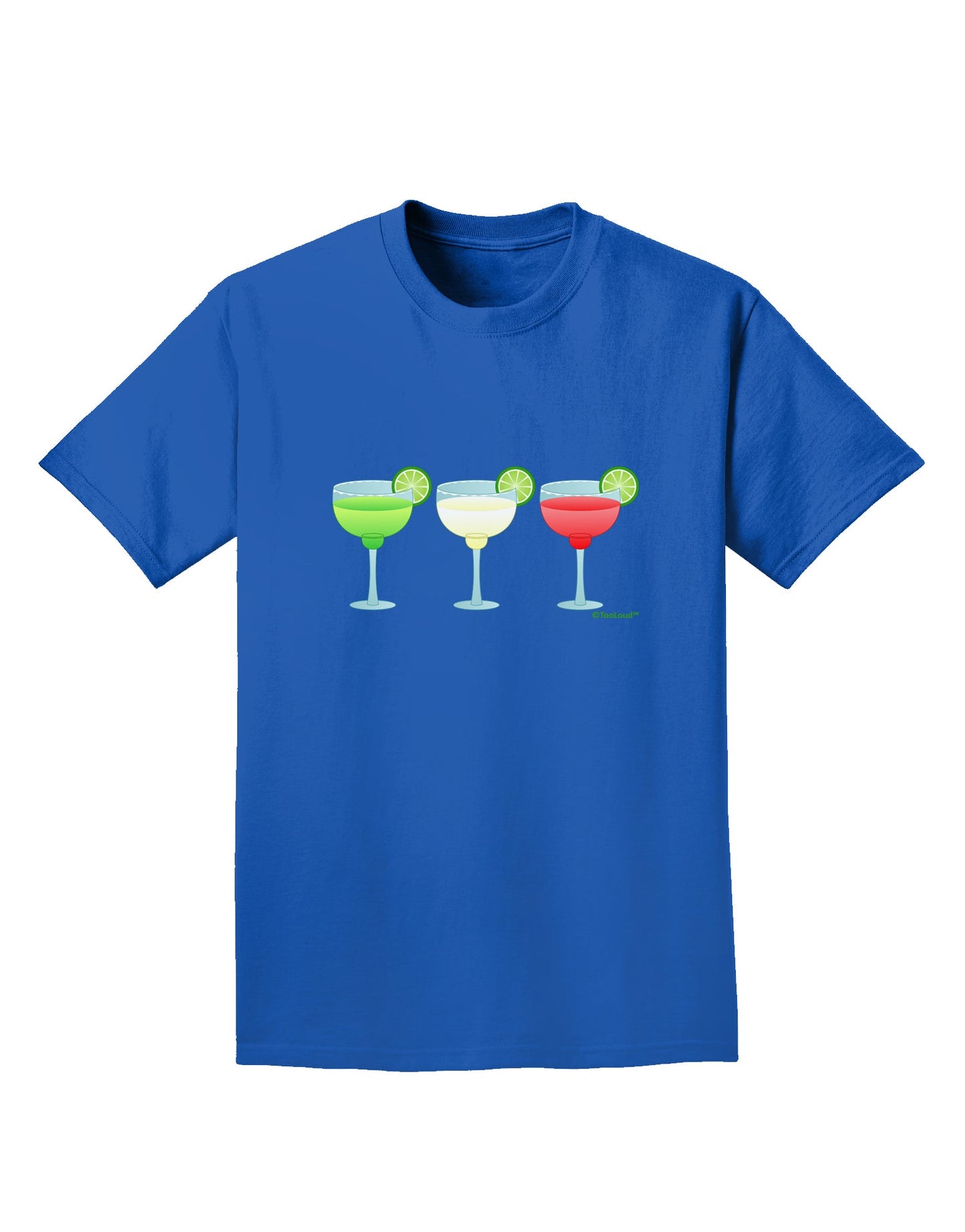 Margaritas - Mexican Flag Colors - Cinco de Mayo Adult Dark T-Shirt by TooLoud-Mens T-Shirt-TooLoud-Royal-Blue-Small-Davson Sales