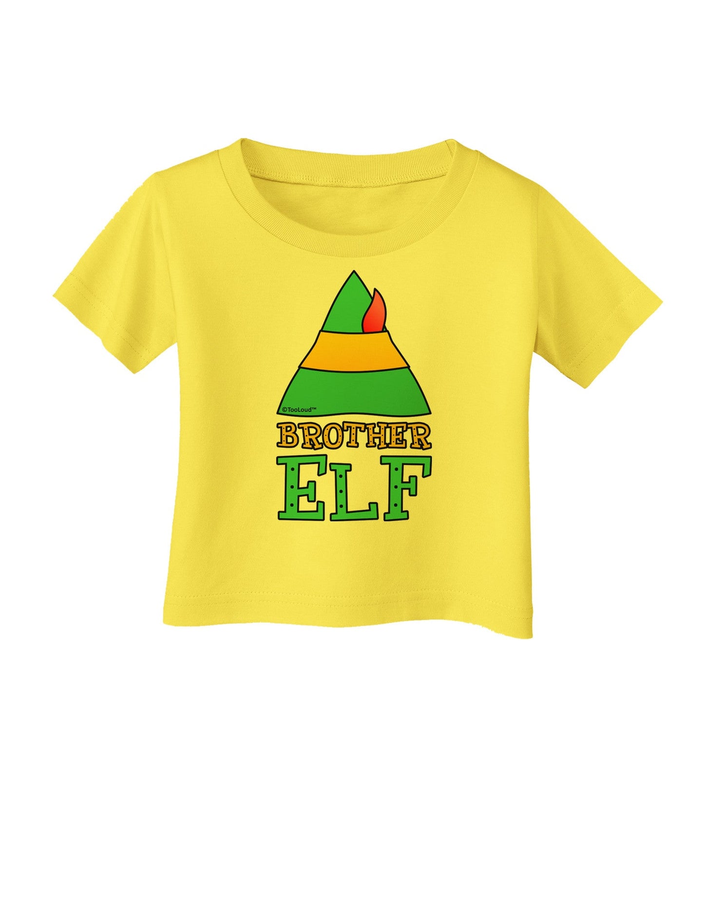 Matching Christmas Design - Elf Family - Brother Elf Infant T-Shirt-Infant T-Shirt-TooLoud-Yellow-06-Months-Davson Sales