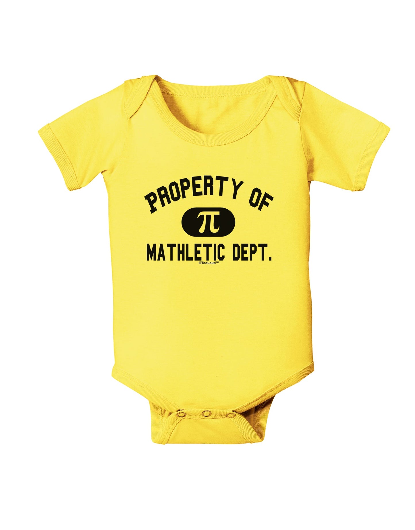 Mathletic Department Baby Romper Bodysuit by TooLoud-Baby Romper-TooLoud-Yellow-06-Months-Davson Sales