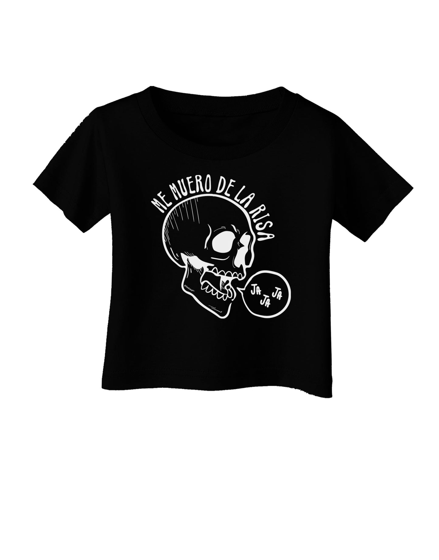 Me Muero De La Risa Skull Dark Infant T-Shirt Dark-Infant T-Shirt-TooLoud-Black-06-Months-Davson Sales