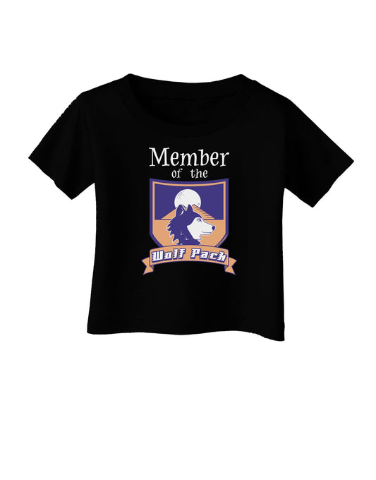 Member of the Wolf Pack Infant T-Shirt Dark-Infant T-Shirt-TooLoud-Black-06-Months-Davson Sales