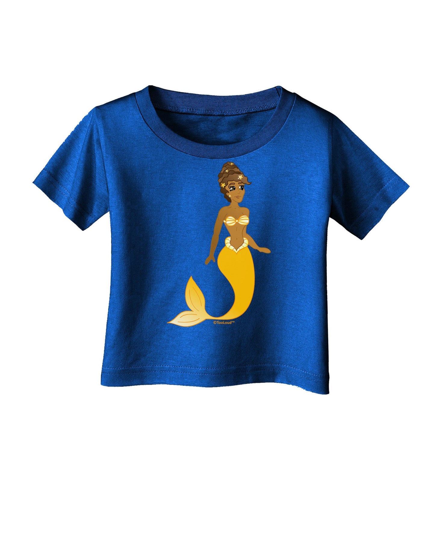 Mermaid Design - Yellow Infant T-Shirt Dark-Infant T-Shirt-TooLoud-Royal-Blue-06-Months-Davson Sales