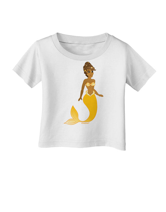 Mermaid Design - Yellow Infant T-Shirt-Infant T-Shirt-TooLoud-White-06-Months-Davson Sales