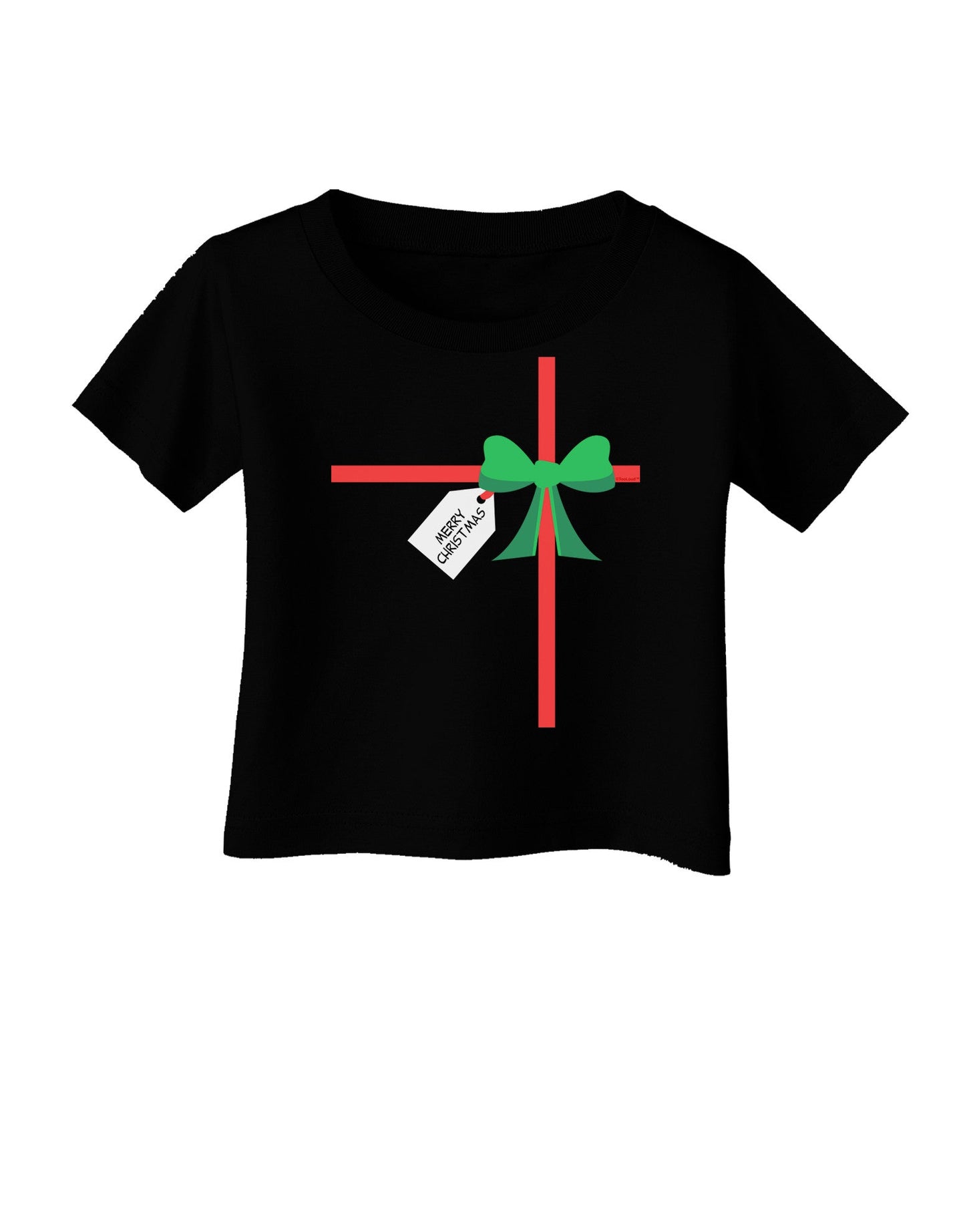 Merry Christmas Present Gift Infant T-Shirt Dark-Infant T-Shirt-TooLoud-Black-06-Months-Davson Sales