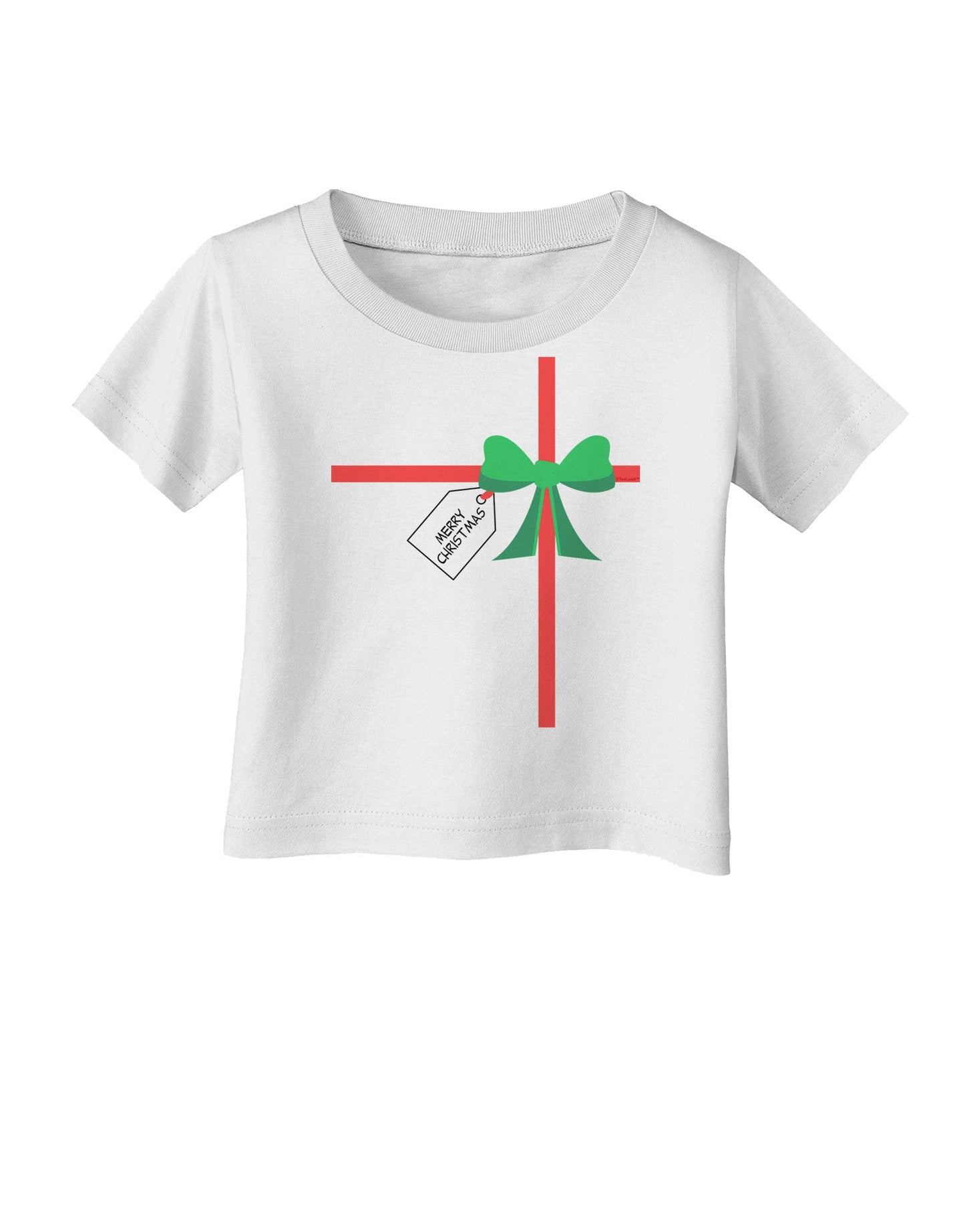 Merry Christmas Present Gift Infant T-Shirt-Infant T-Shirt-TooLoud-White-06-Months-Davson Sales