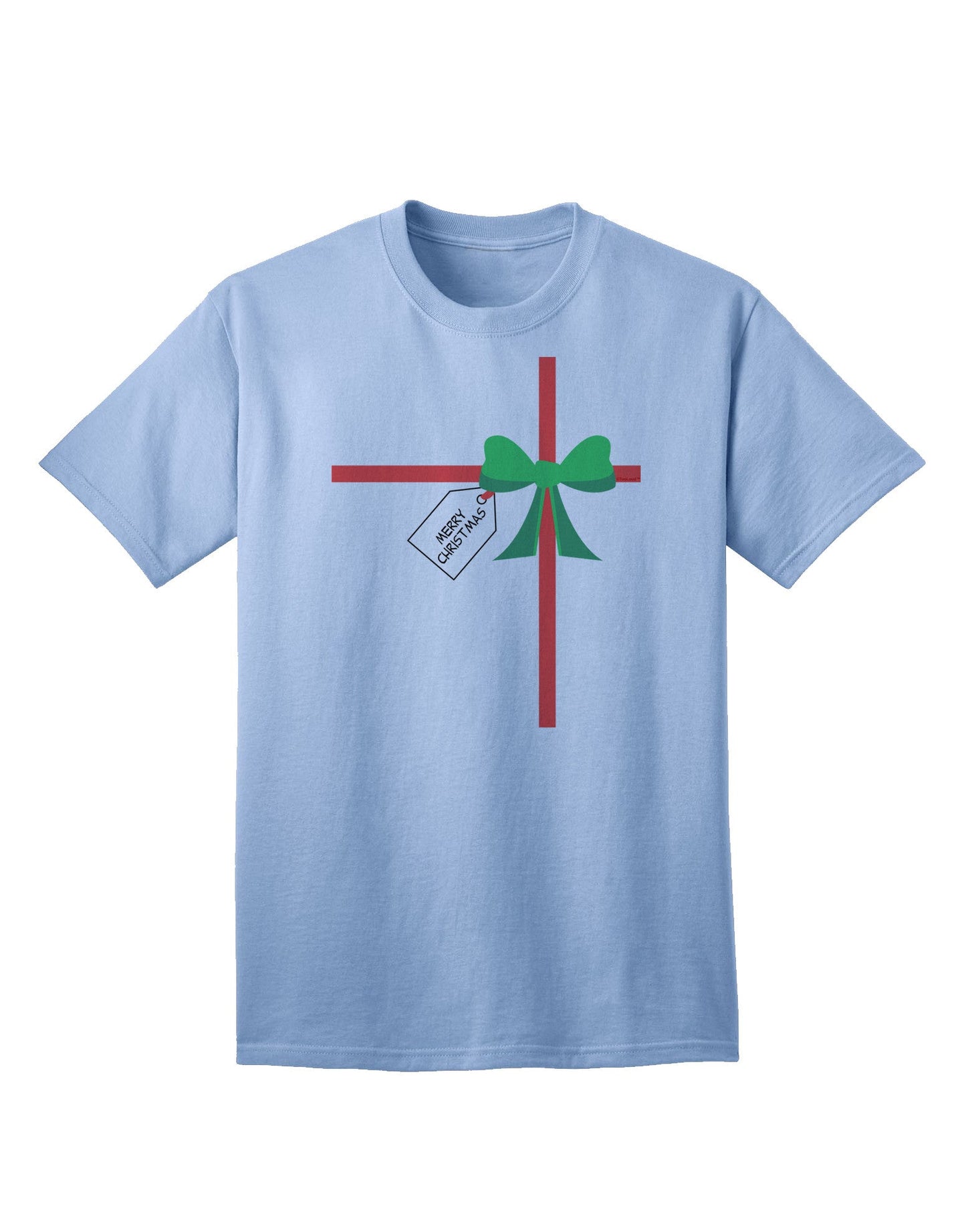 Merry Christmas Present Gift - Premium Adult T-Shirt Collection-Mens T-shirts-TooLoud-Light-Blue-Small-Davson Sales