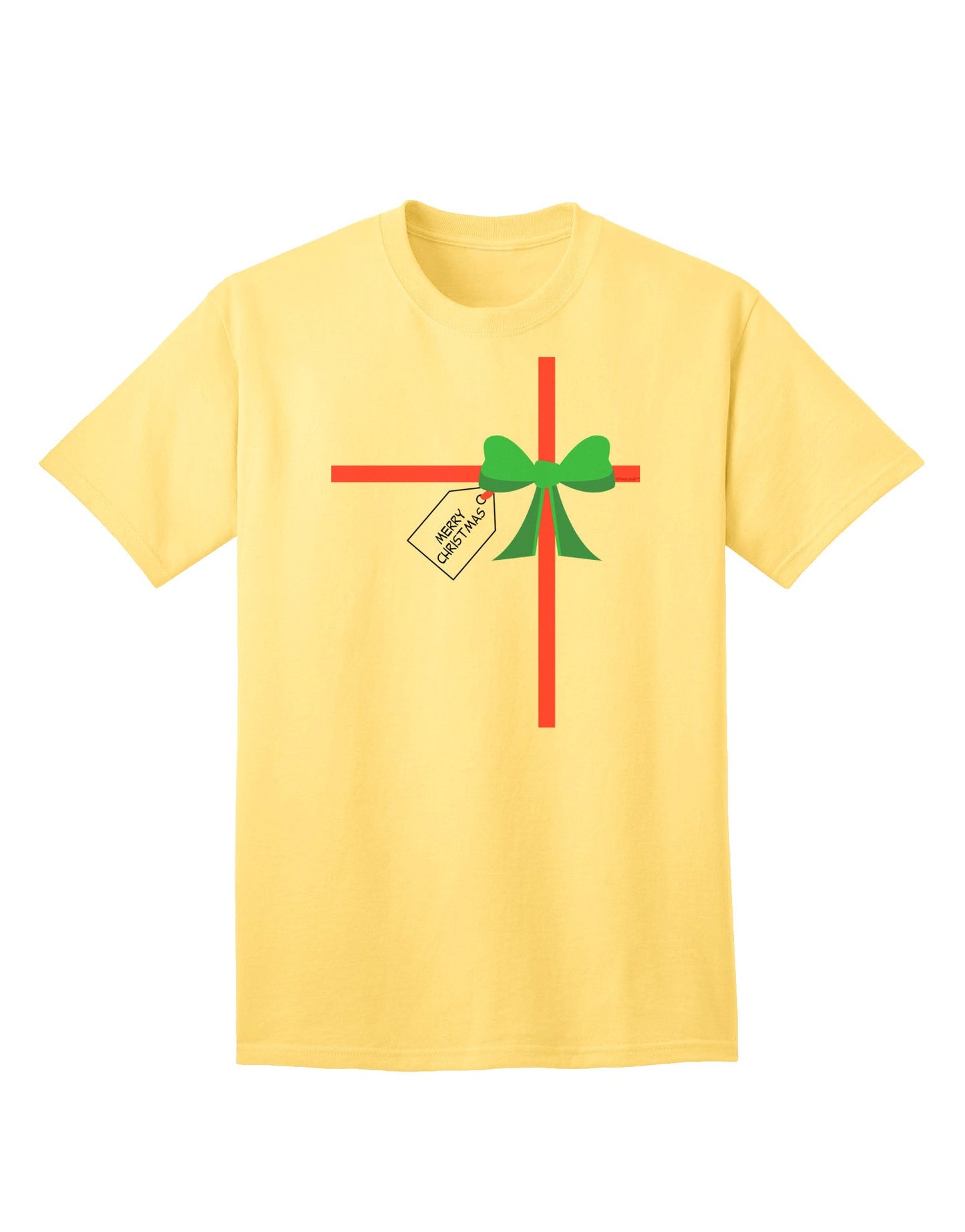 Merry Christmas Present Gift - Premium Adult T-Shirt Collection-Mens T-shirts-TooLoud-Yellow-Small-Davson Sales