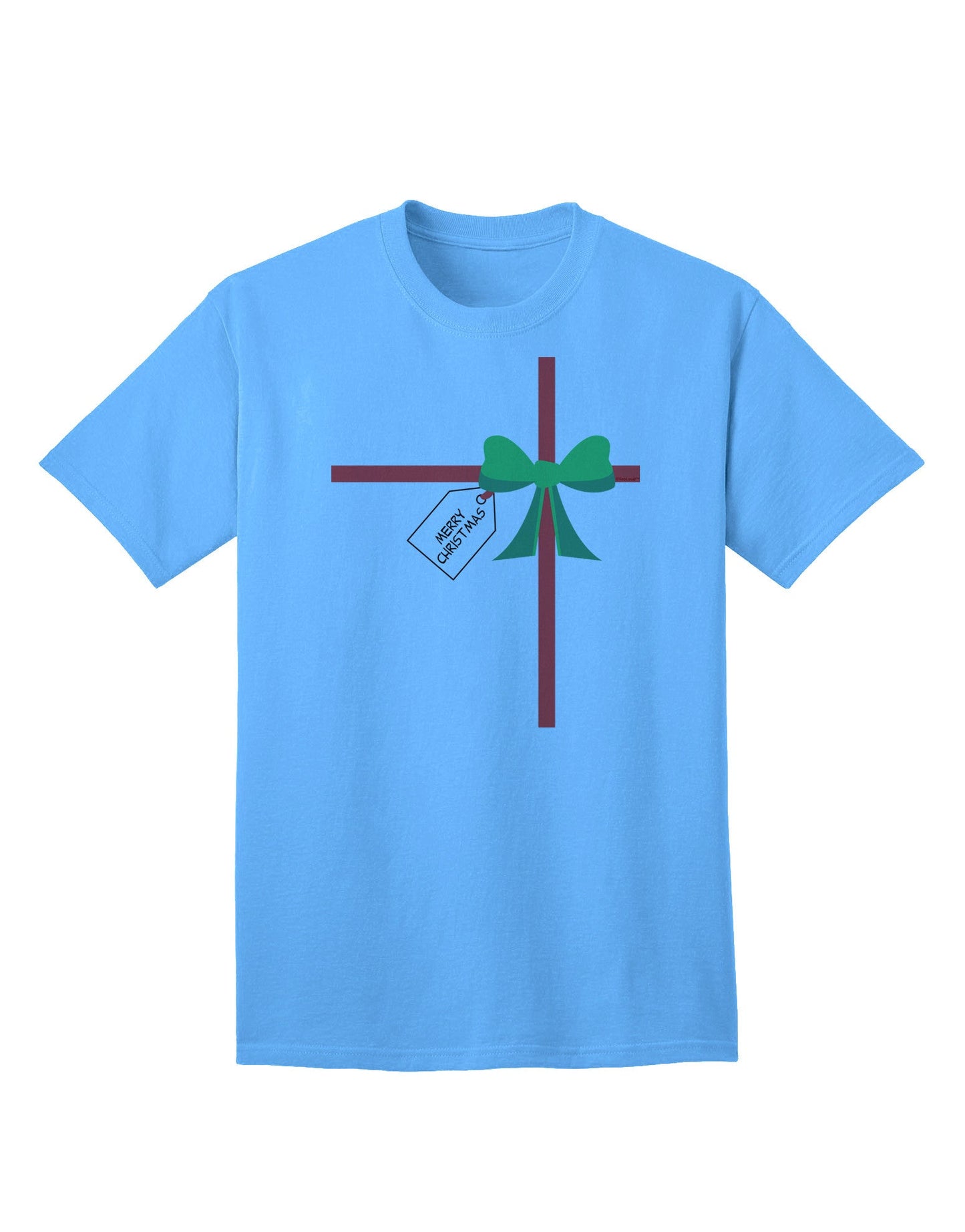 Merry Christmas Present Gift - Premium Adult T-Shirt Collection-Mens T-shirts-TooLoud-Aquatic-Blue-Small-Davson Sales