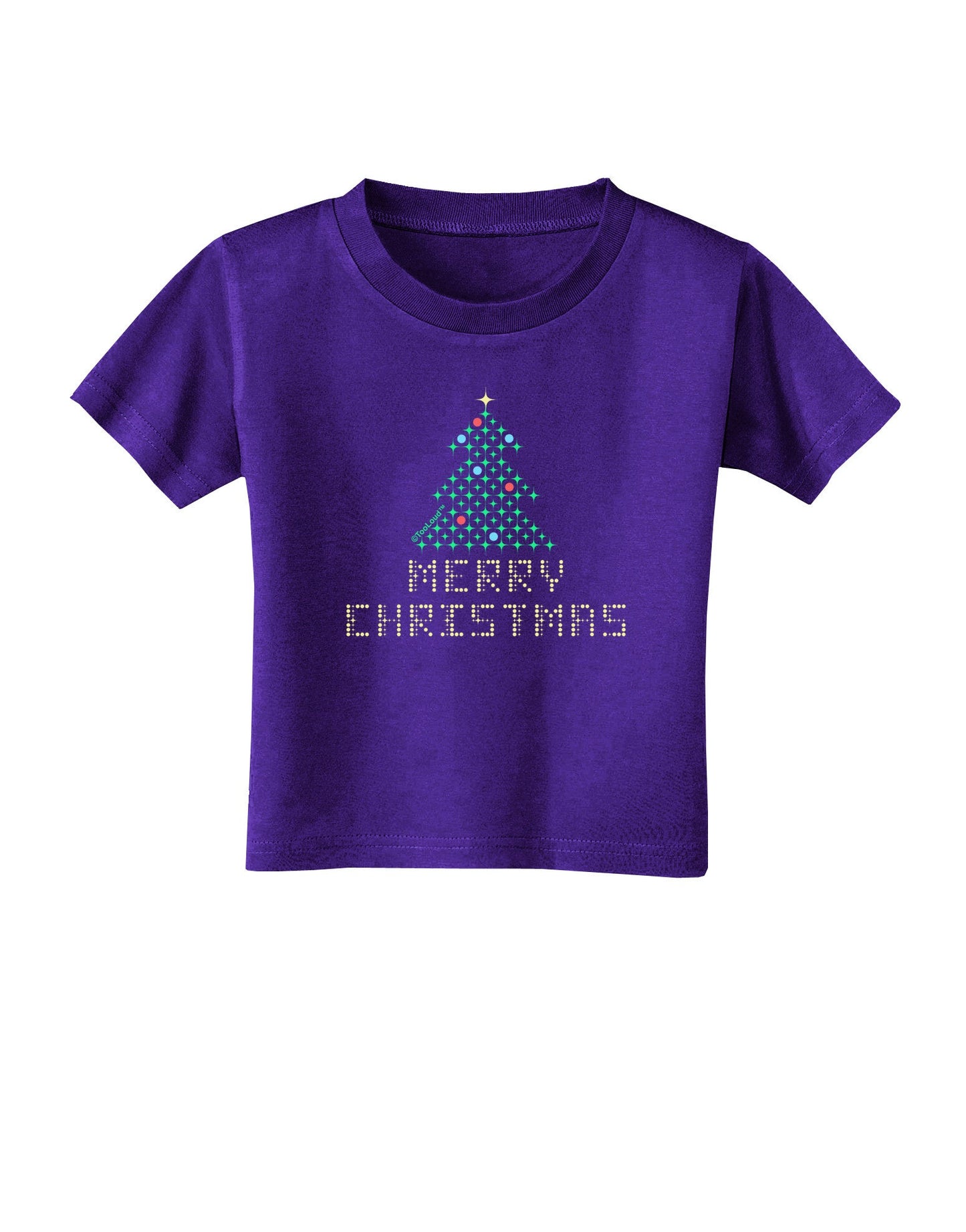 Merry Christmas Sparkles Toddler T-Shirt Dark-Toddler T-Shirt-TooLoud-Purple-2T-Davson Sales