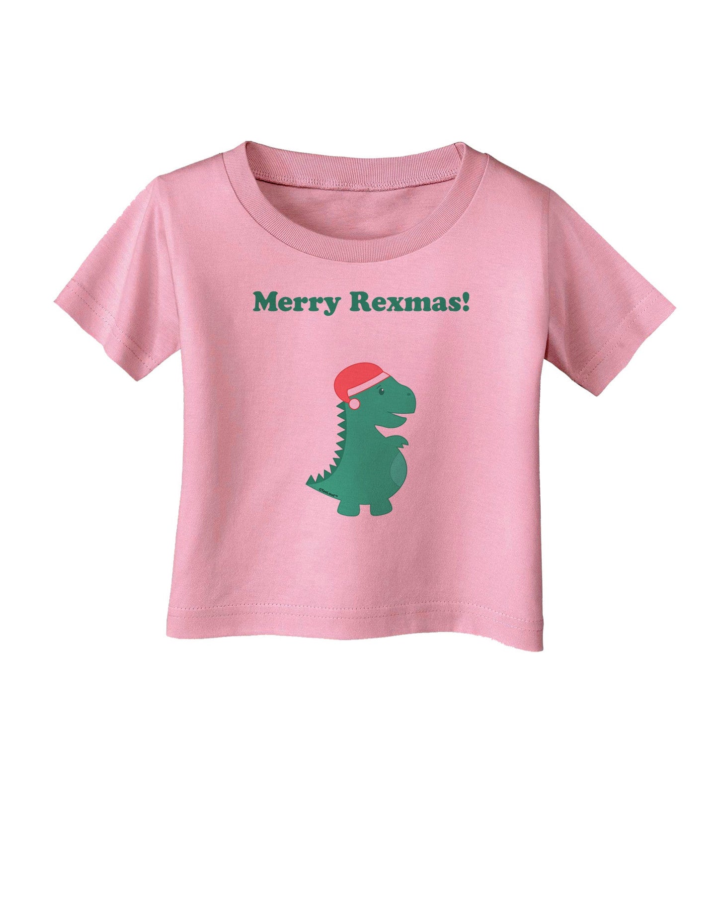 Merry Rexmas T-Rex Dinosaur Christmas Infant T-Shirt-Infant T-Shirt-TooLoud-Candy-Pink-06-Months-Davson Sales