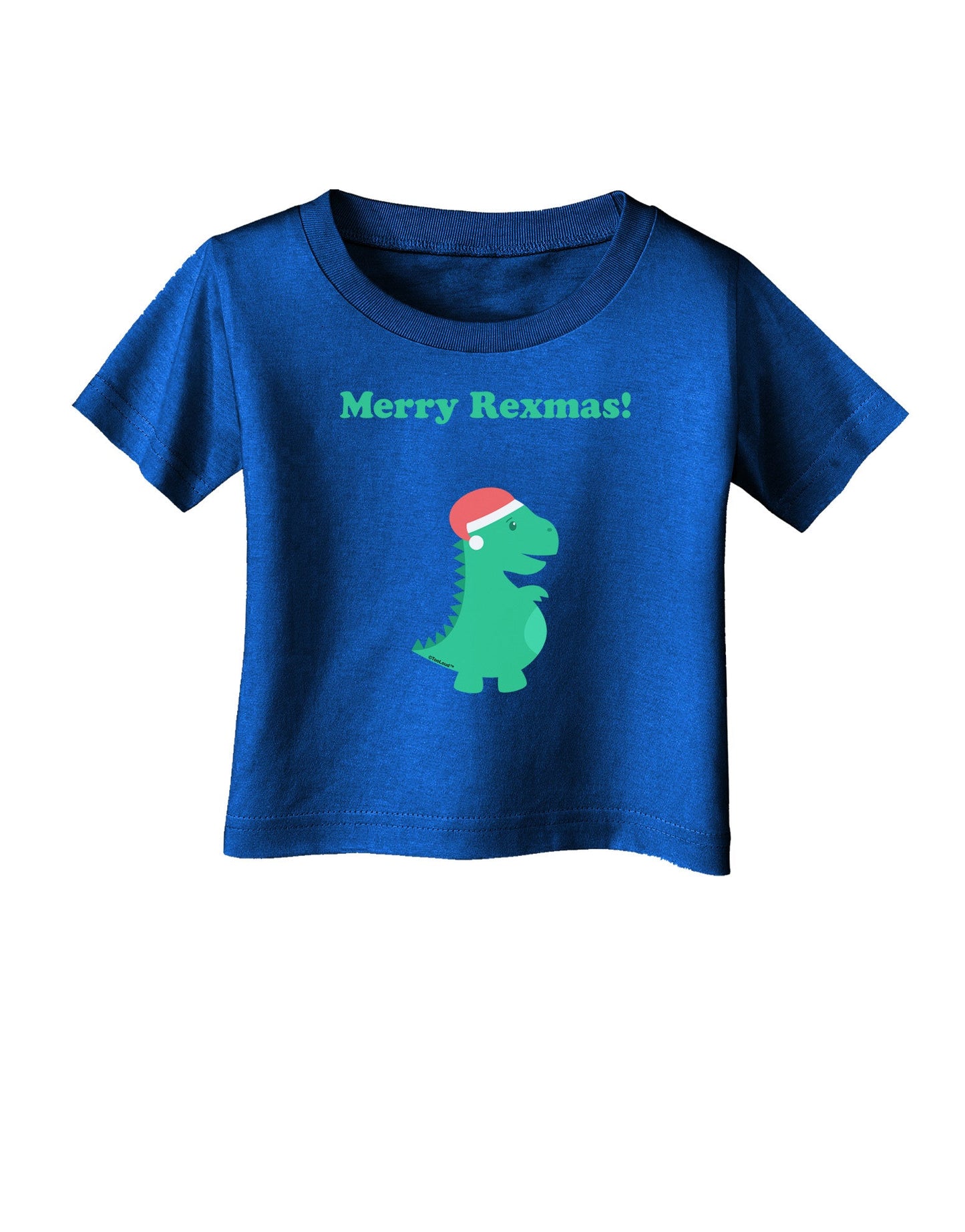 Merry Rexmas T-Rex Dinosaur Christmas Infant T-Shirt Dark-Infant T-Shirt-TooLoud-Red-06-Months-Davson Sales