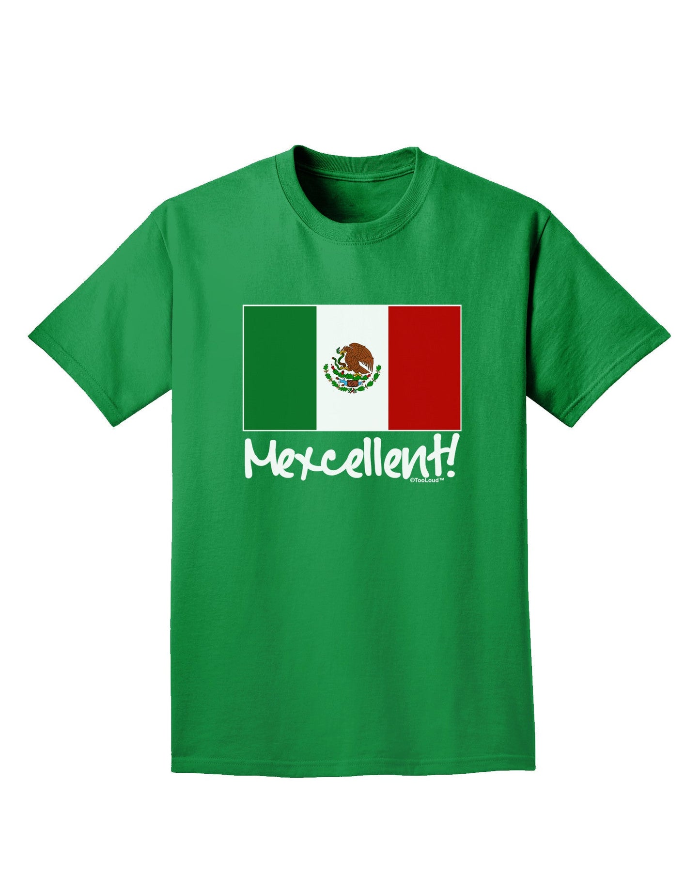 Mexcellent - Mexican Flag Adult Dark T-Shirt-Mens T-Shirt-TooLoud-Kelly-Green-Small-Davson Sales