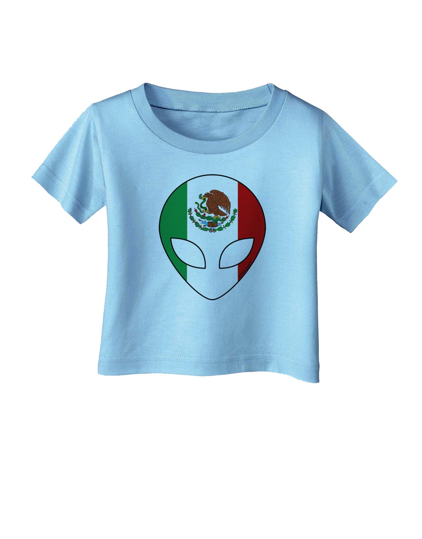 Mexican Flag Extraterrestrial Infant T-Shirt-Infant T-Shirt-TooLoud-Aquatic-Blue-06-Months-Davson Sales