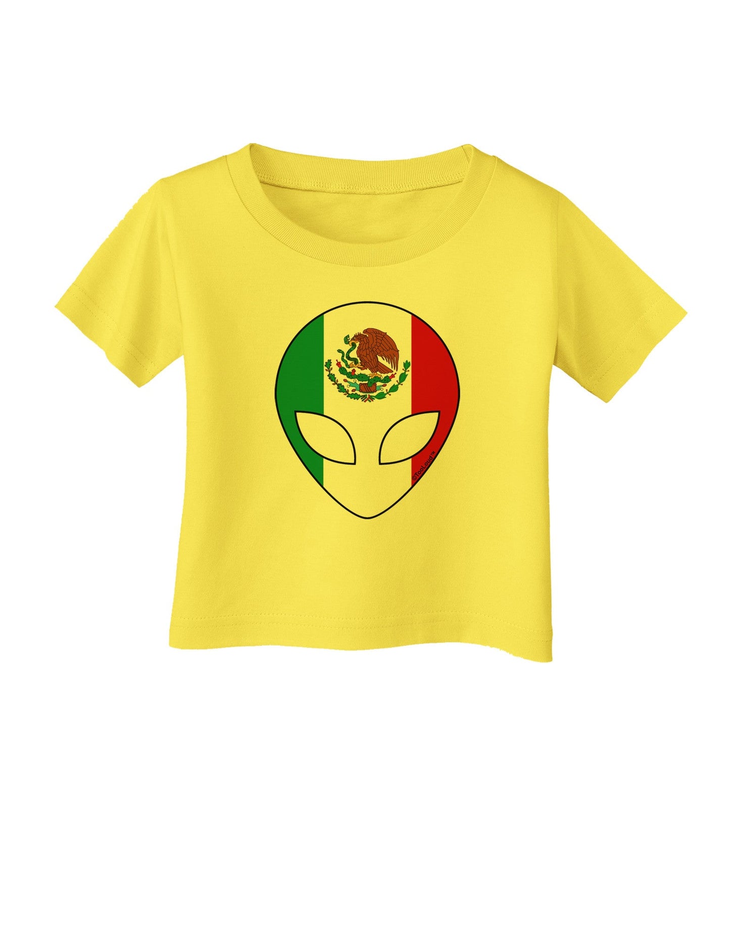 Mexican Flag Extraterrestrial Infant T-Shirt-Infant T-Shirt-TooLoud-Yellow-06-Months-Davson Sales