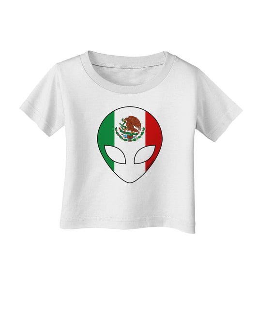 Mexican Flag Extraterrestrial Infant T-Shirt-Infant T-Shirt-TooLoud-White-06-Months-Davson Sales