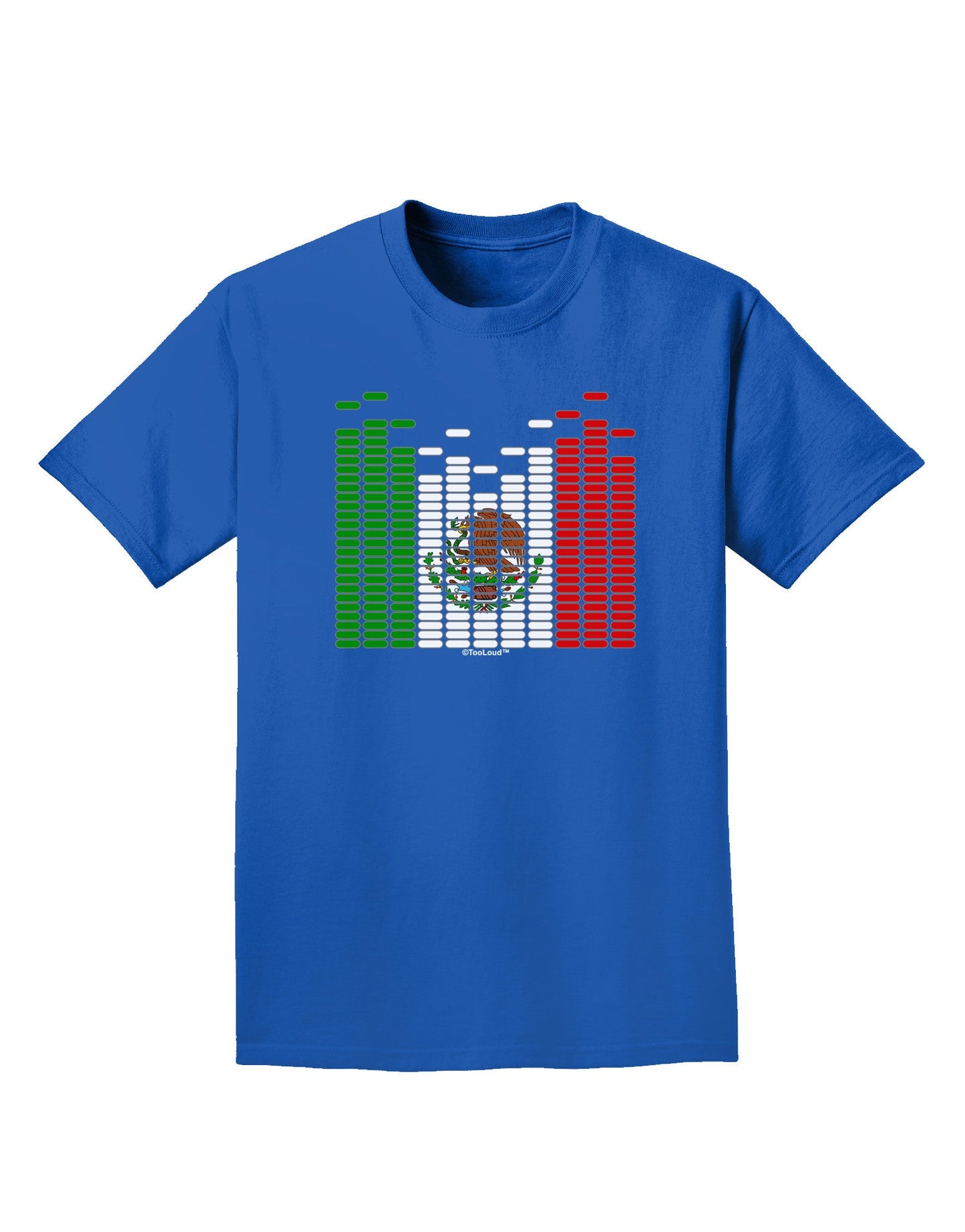 Mexican Flag Levels - Cinco De Mayo Adult Dark T-Shirt-Mens T-Shirt-TooLoud-Royal-Blue-Small-Davson Sales