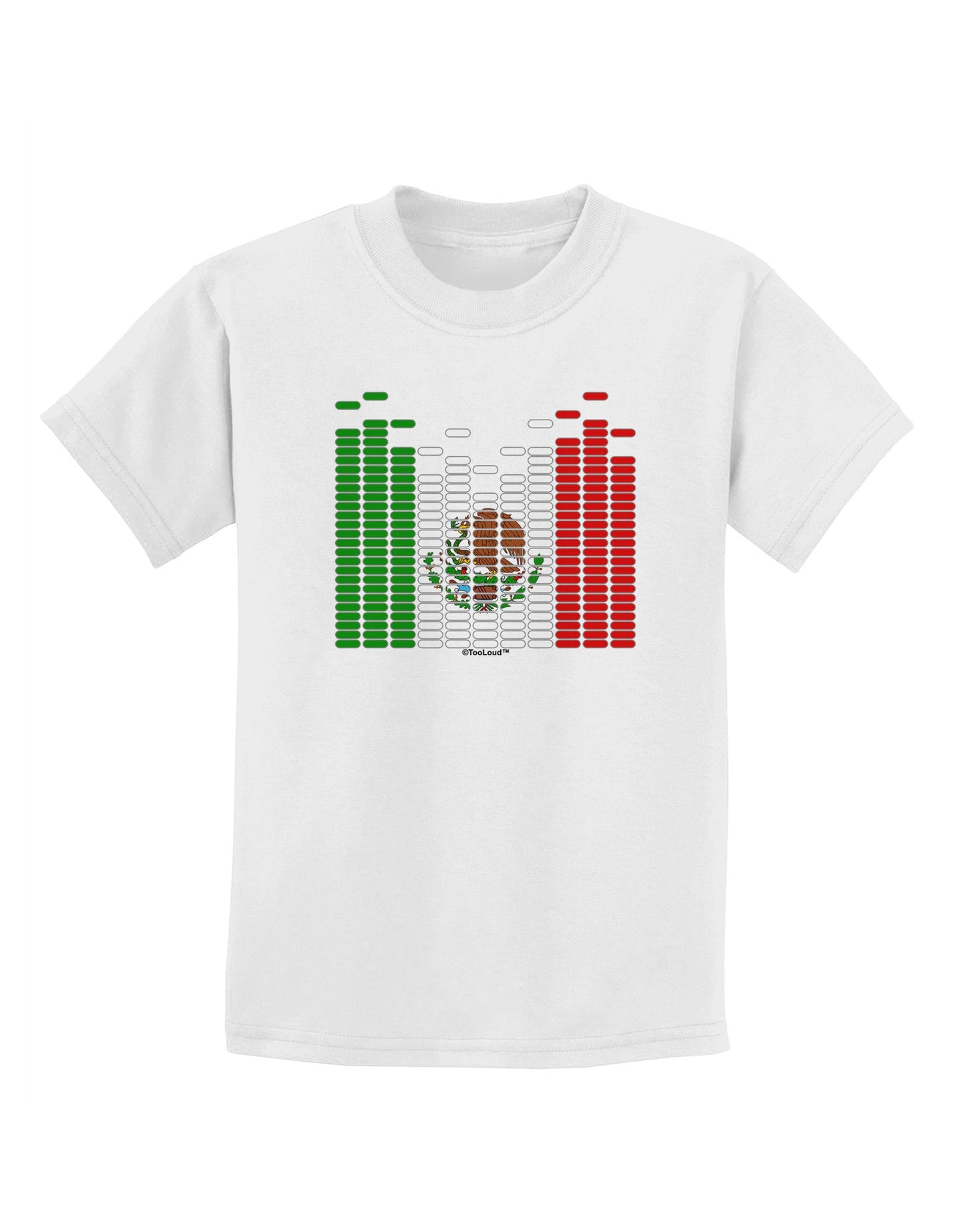 Mexican Flag Levels - Cinco De Mayo Childrens T-Shirt-Childrens T-Shirt-TooLoud-White-X-Small-Davson Sales
