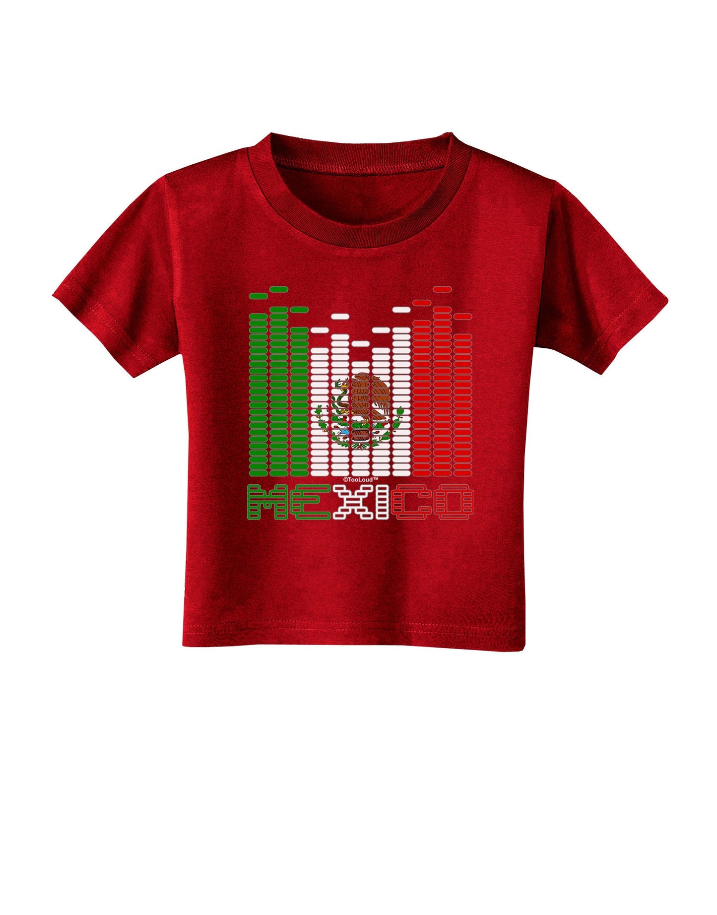 Mexican Flag Levels - Cinco De Mayo Text Toddler T-Shirt Dark-Toddler T-Shirt-TooLoud-Red-2T-Davson Sales