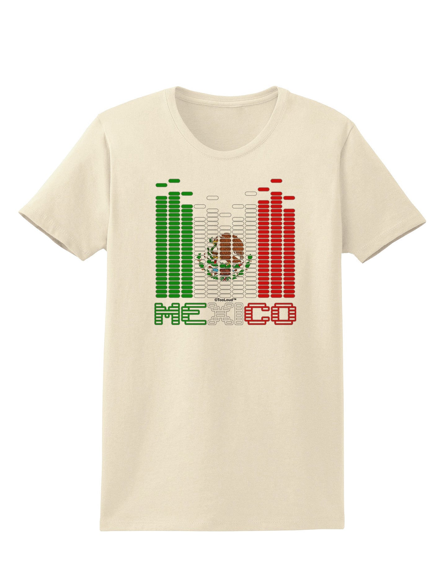 Mexican Flag Levels - Cinco De Mayo Text Womens T-Shirt-Womens T-Shirt-TooLoud-Natural-X-Small-Davson Sales
