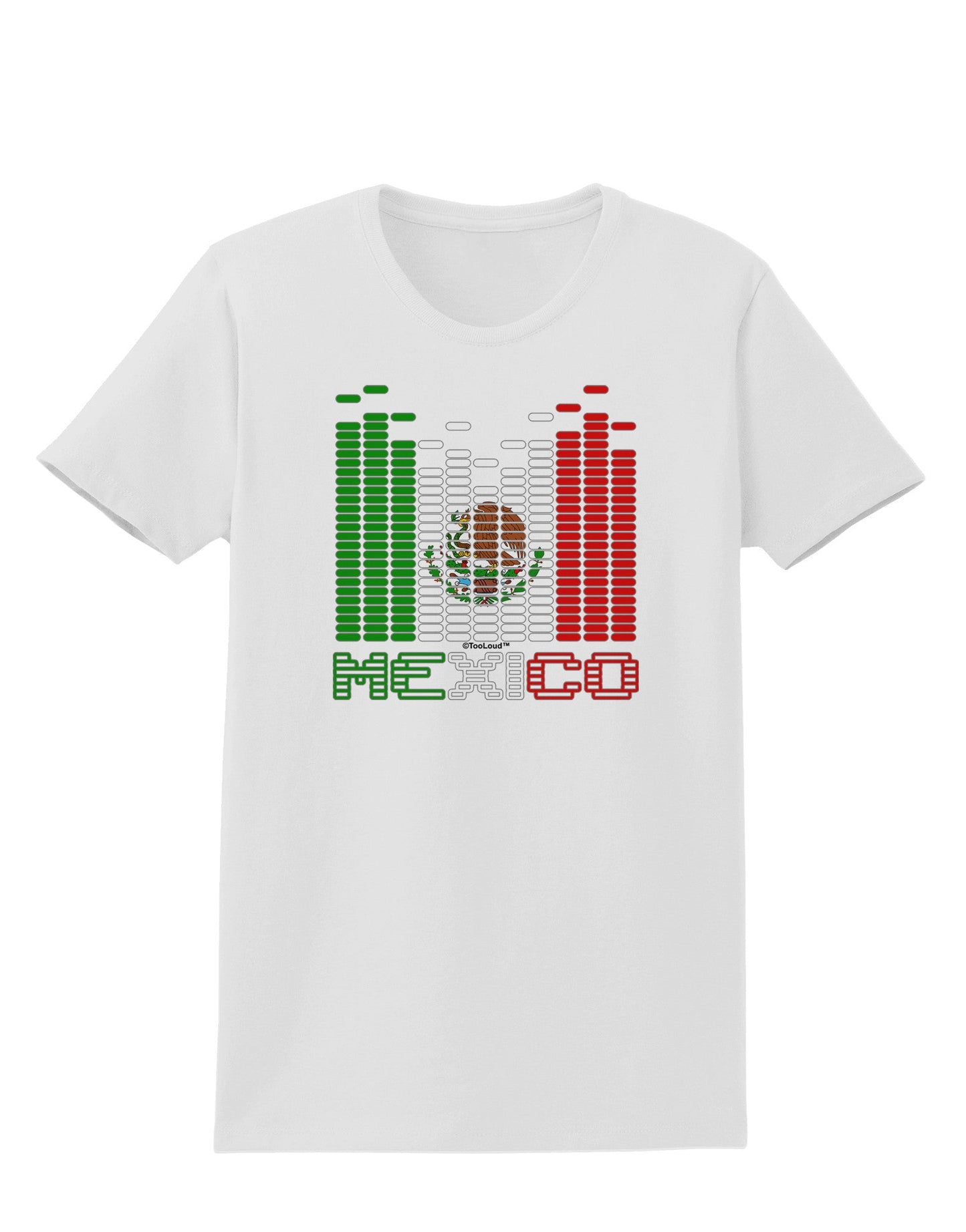 Mexican Flag Levels - Cinco De Mayo Text Womens T-Shirt-Womens T-Shirt-TooLoud-White-X-Small-Davson Sales