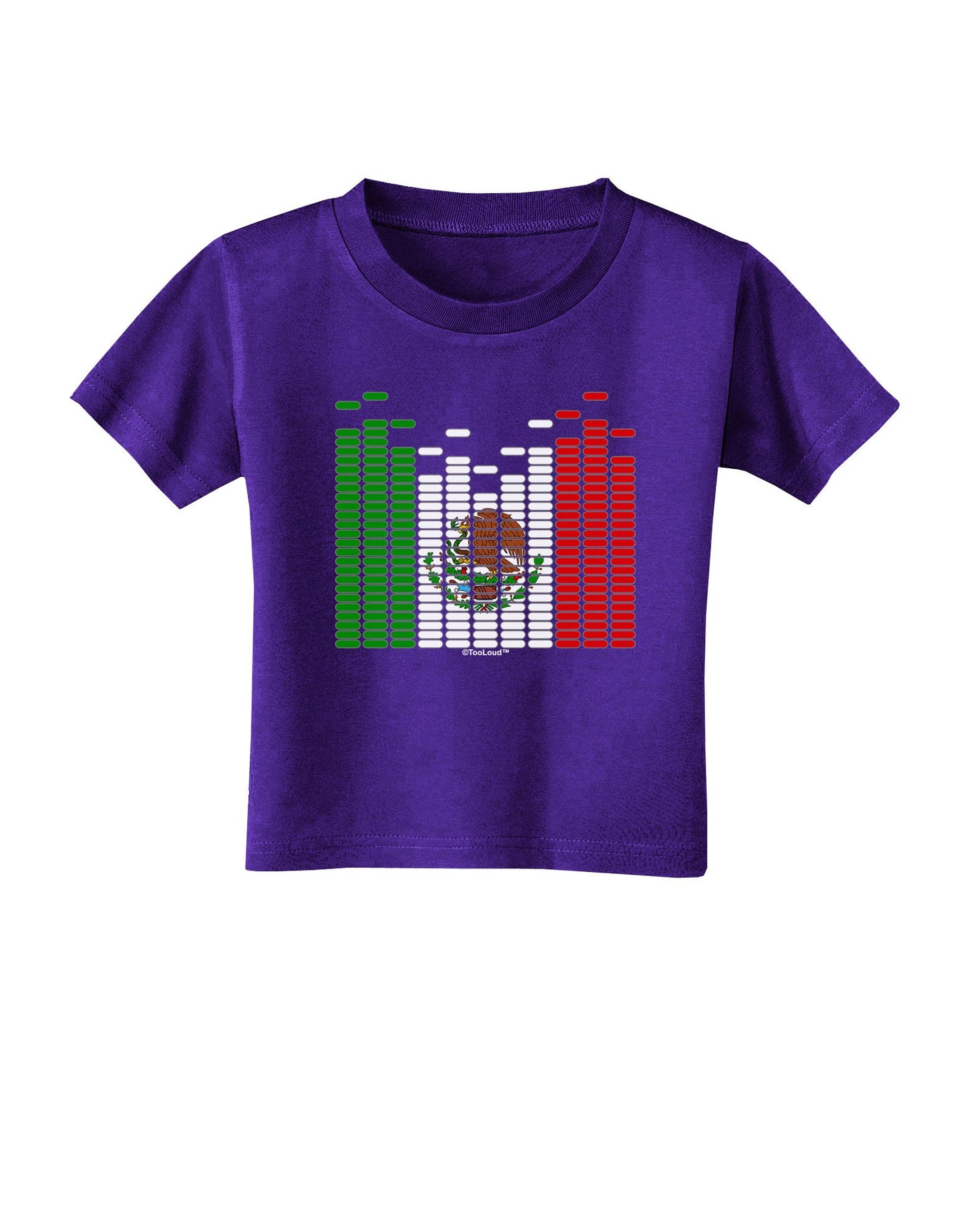 Mexican Flag Levels - Cinco De Mayo Toddler T-Shirt Dark-Toddler T-Shirt-TooLoud-Purple-2T-Davson Sales