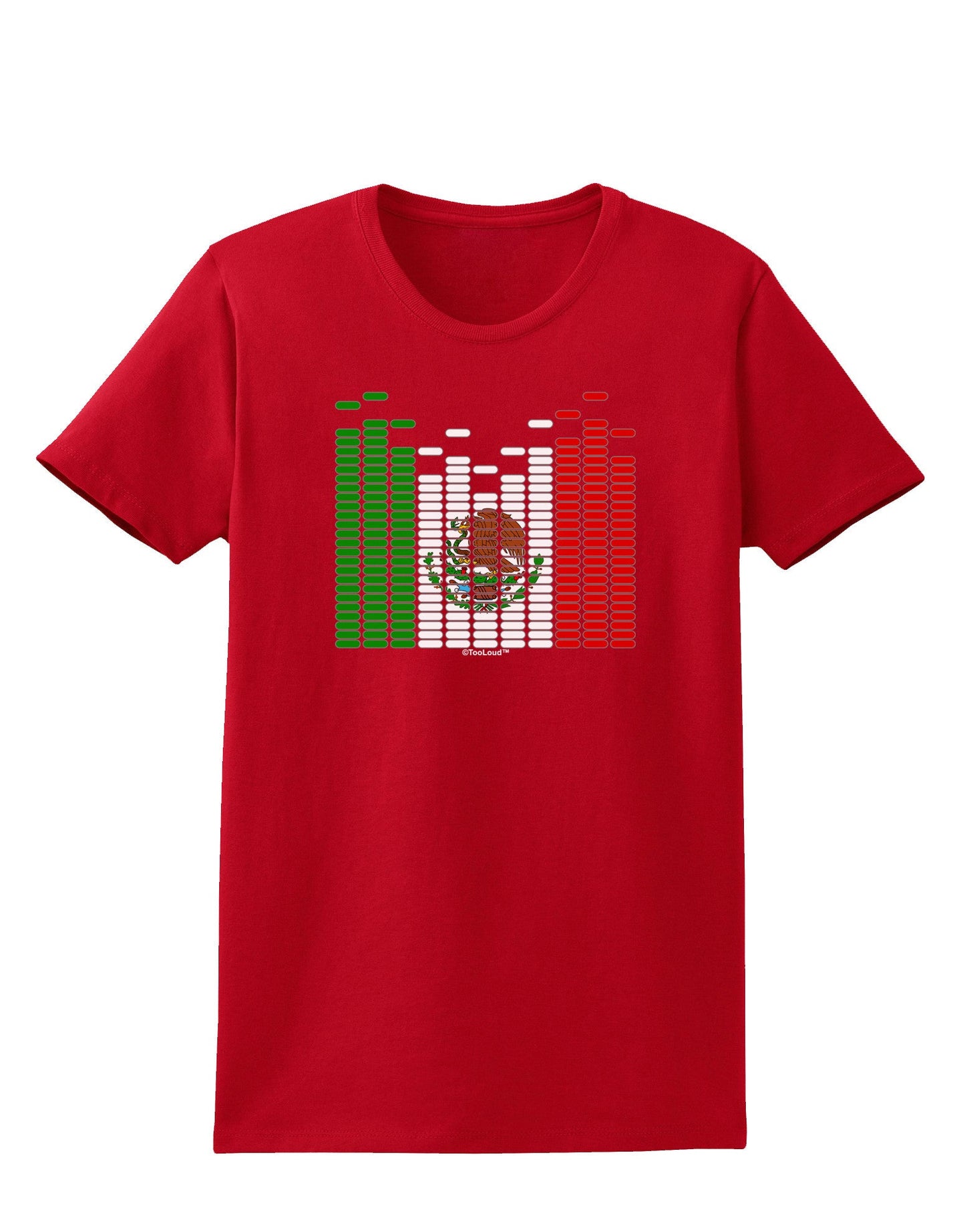 Mexican Flag Levels - Cinco De Mayo Womens Dark T-Shirt-TooLoud-Red-X-Small-Davson Sales