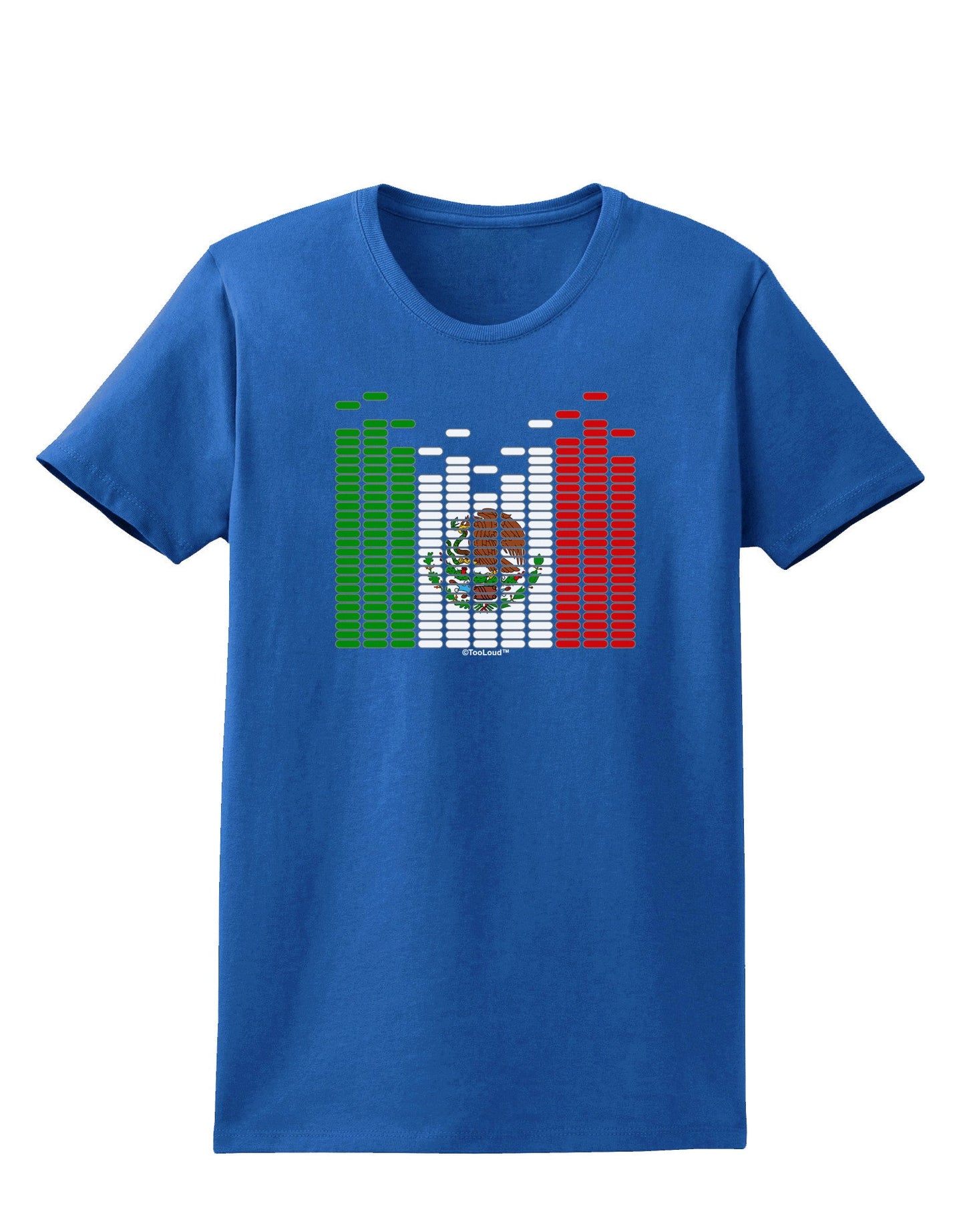 Mexican Flag Levels - Cinco De Mayo Womens Dark T-Shirt-TooLoud-Royal-Blue-X-Small-Davson Sales
