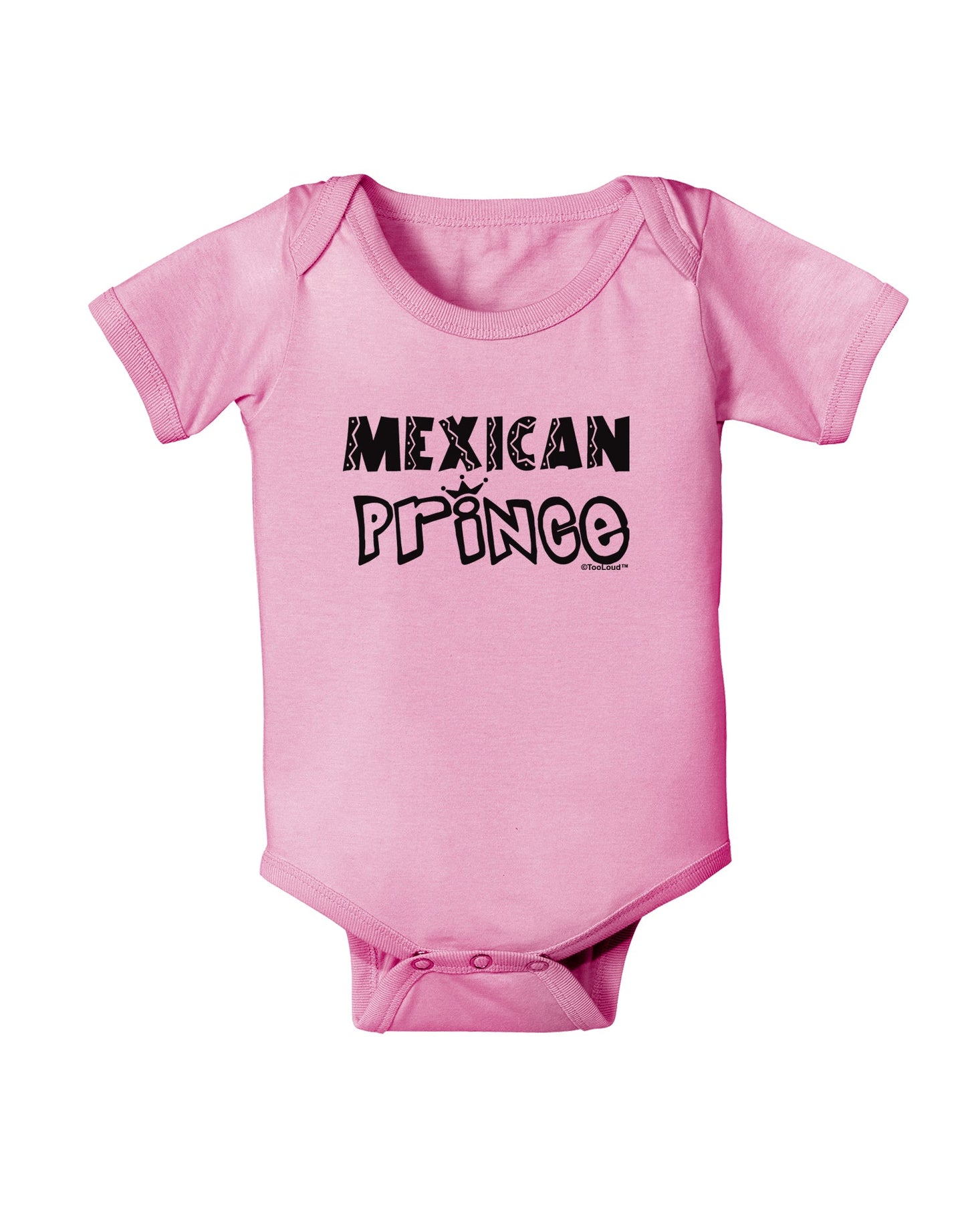 Mexican Prince - Cinco de Mayo Baby Romper Bodysuit by TooLoud-Baby Romper-TooLoud-Light-Pink-06-Months-Davson Sales