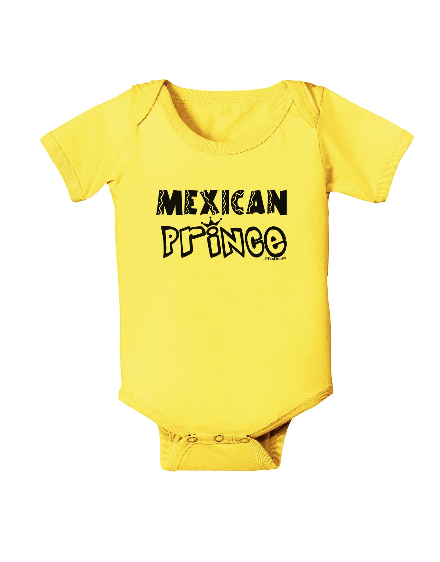 Mexican Prince - Cinco de Mayo Baby Romper Bodysuit by TooLoud-Baby Romper-TooLoud-Yellow-06-Months-Davson Sales