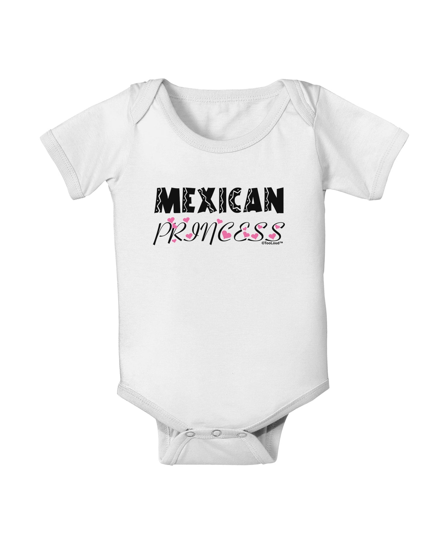 Mexican Princess - Cinco de Mayo Baby Romper Bodysuit by TooLoud-Baby Romper-TooLoud-White-06-Months-Davson Sales