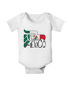 Mexico Eagle Symbol - Mexican Flag - Mexico Baby Romper Bodysuit by TooLoud-Baby Romper-TooLoud-White-06-Months-Davson Sales