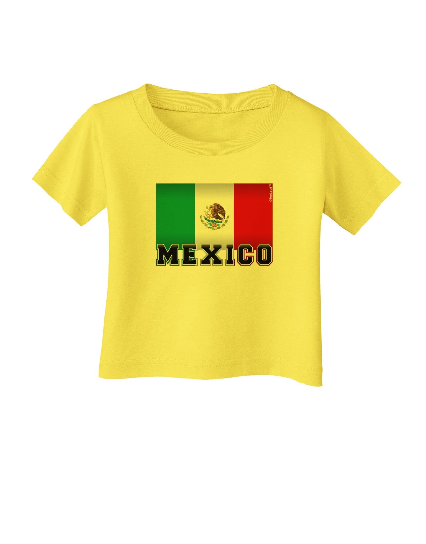 Mexico Flag Infant T-Shirt-Infant T-Shirt-TooLoud-Yellow-06-Months-Davson Sales