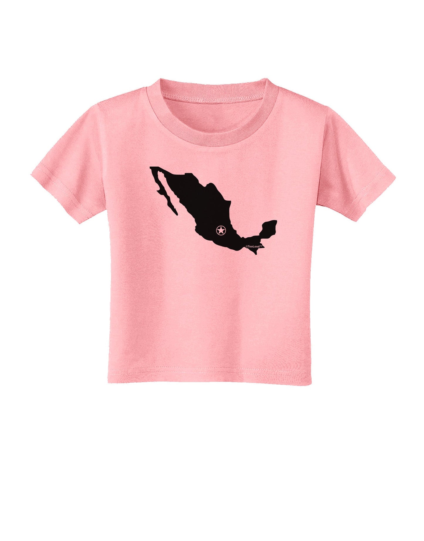 Mexico - Mexico City Star Toddler T-Shirt-Toddler T-Shirt-TooLoud-Candy-Pink-2T-Davson Sales