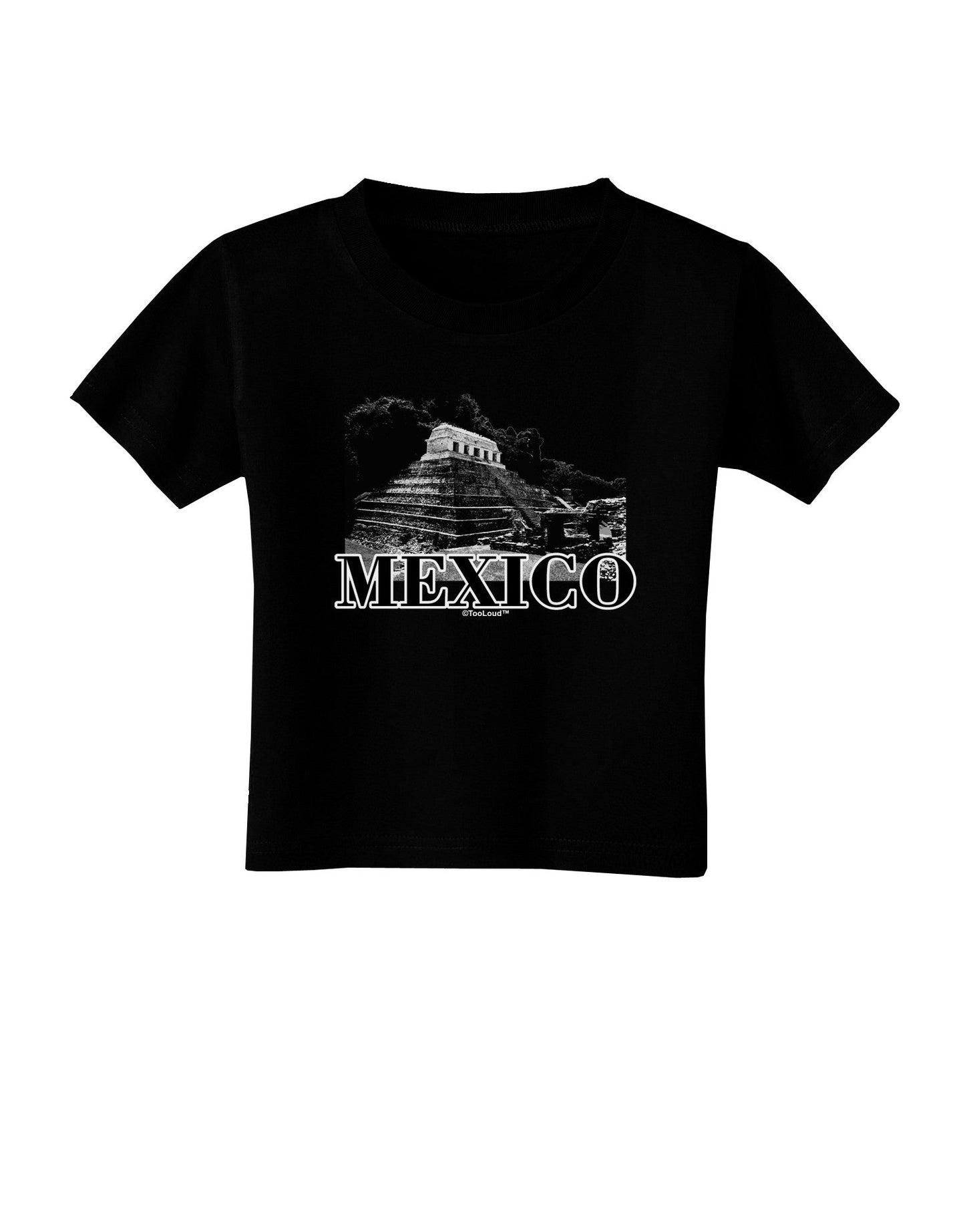 Mexico - Temple No 2 Toddler T-Shirt Dark-Toddler T-Shirt-TooLoud-Black-2T-Davson Sales