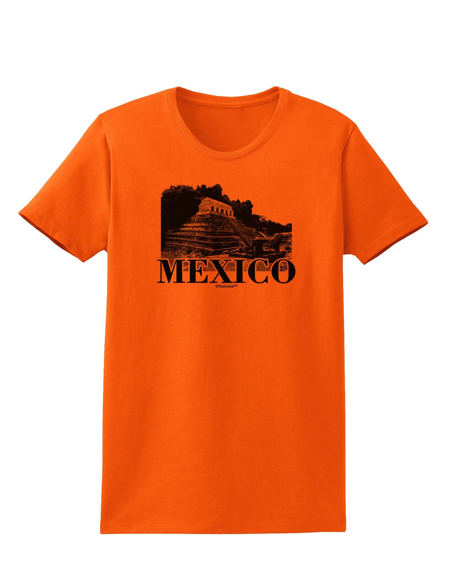 Mexico - Temple No 2 Womens T-Shirt-Womens T-Shirt-TooLoud-Orange-X-Small-Davson Sales