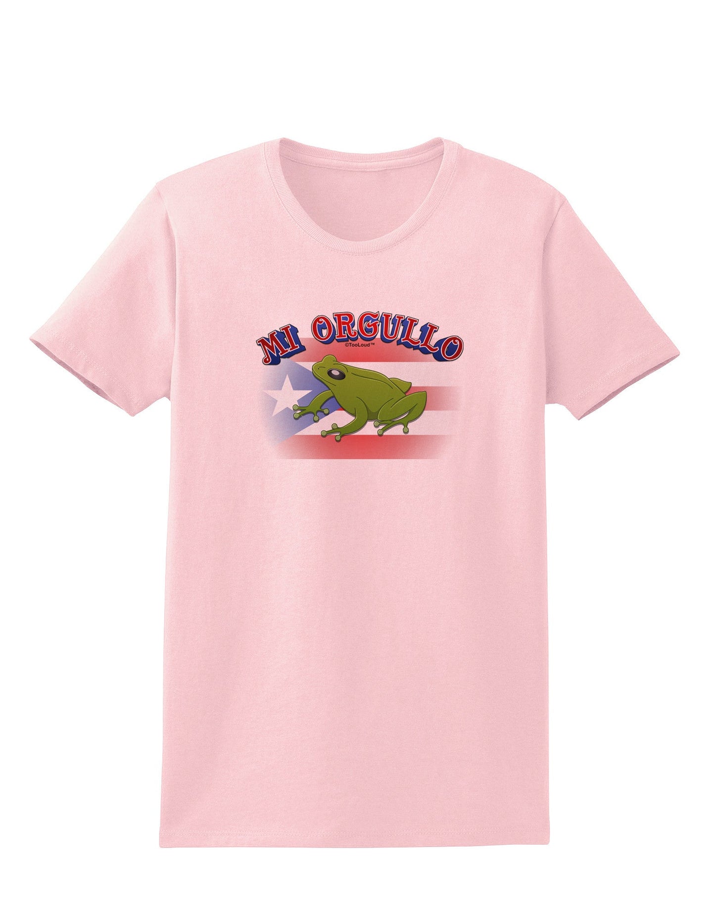 Mi Orgullo Coqui Womens T-Shirt-Womens T-Shirt-TooLoud-PalePink-X-Small-Davson Sales