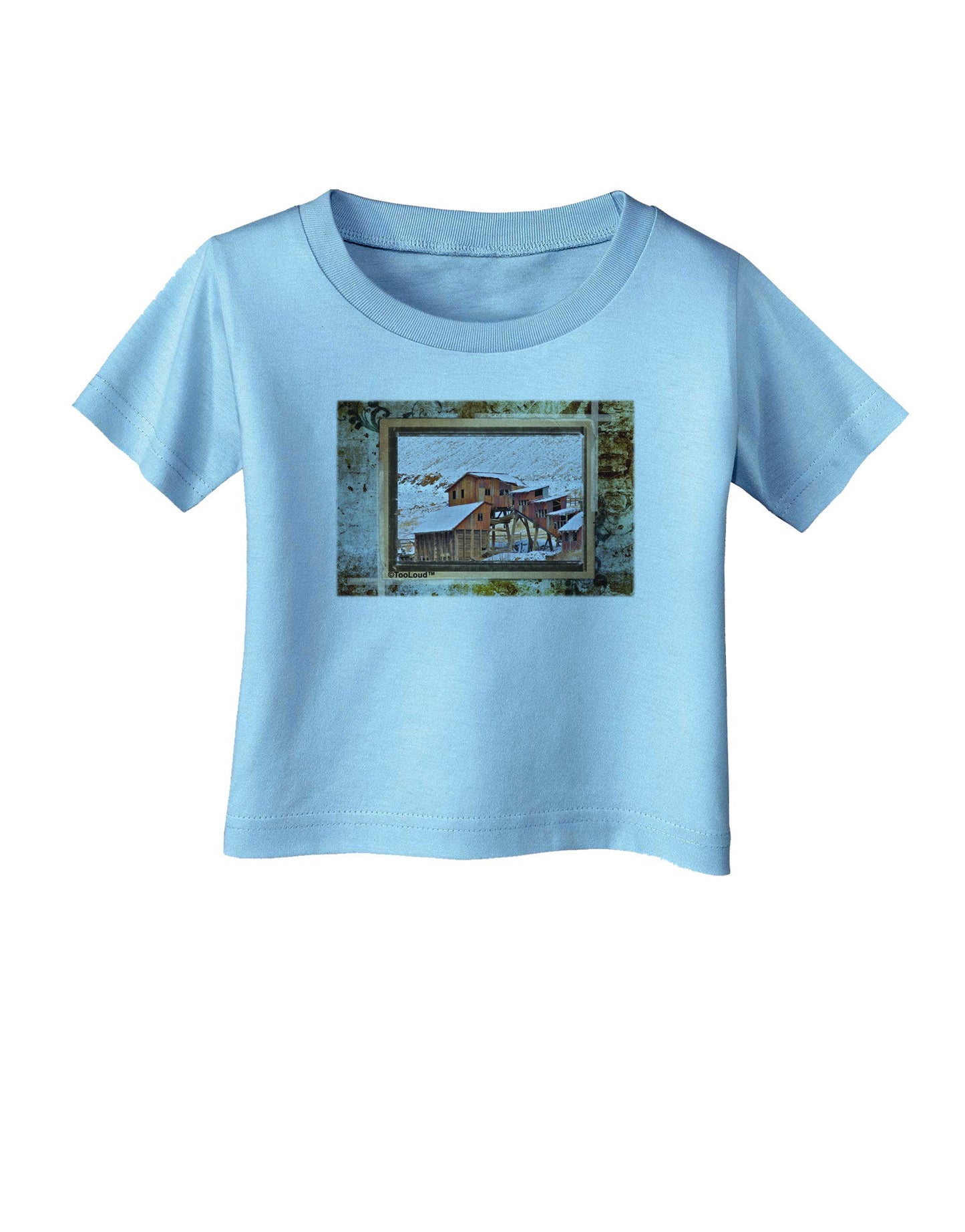 Mine Scene Colorado Infant T-Shirt-Infant T-Shirt-TooLoud-Aquatic-Blue-06-Months-Davson Sales