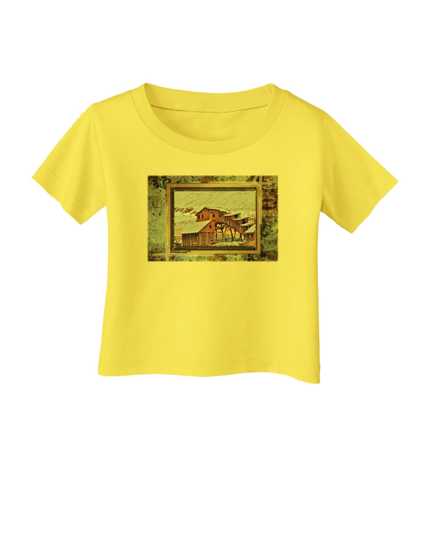 Mine Scene Colorado Infant T-Shirt-Infant T-Shirt-TooLoud-Yellow-06-Months-Davson Sales