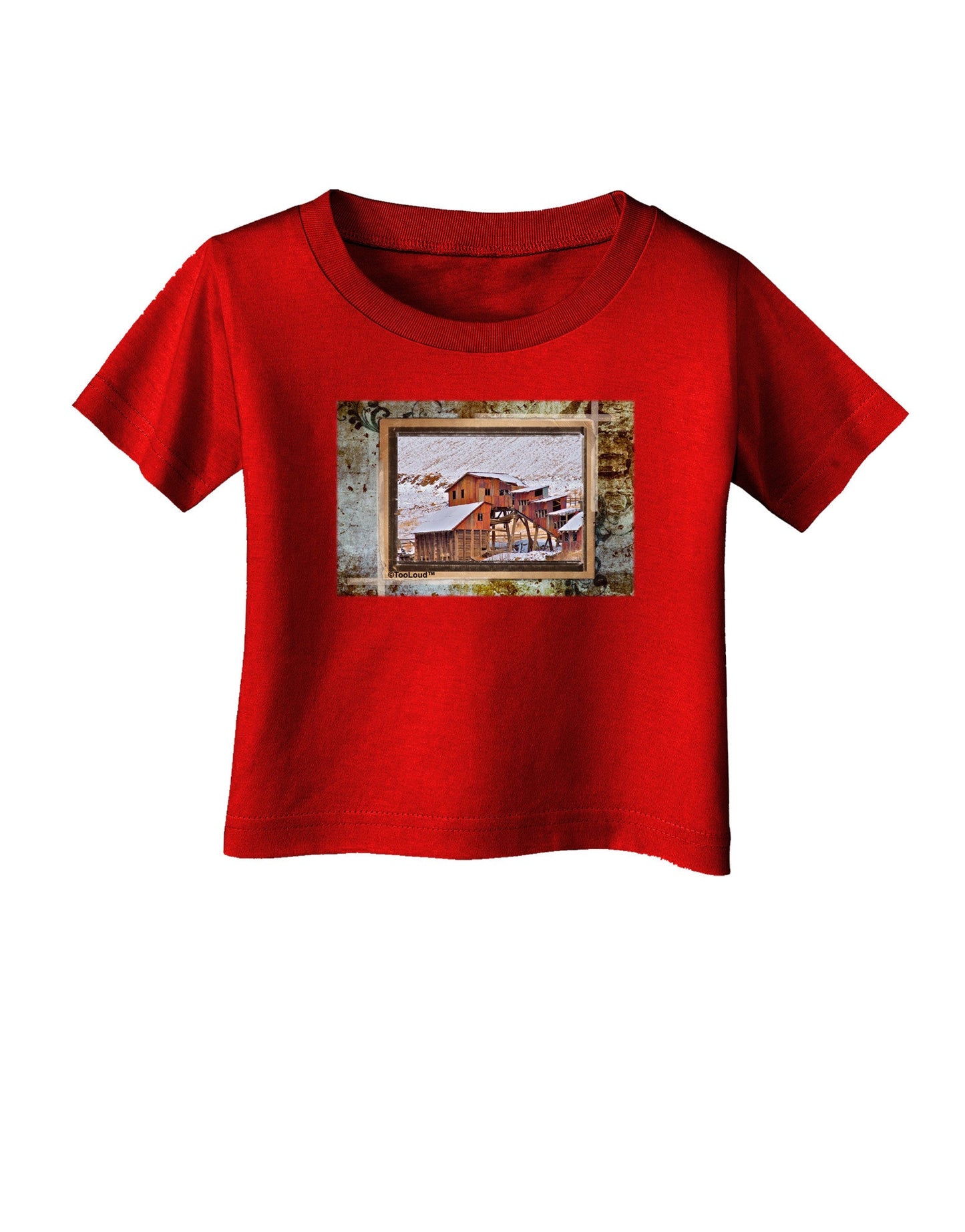 Mine Scene Colorado Infant T-Shirt Dark-Infant T-Shirt-TooLoud-Red-06-Months-Davson Sales