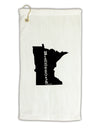 Minnesota - United States Shape Micro Terry Gromet Golf Towel 11&#x22;x19-Golf Towel-TooLoud-White-Davson Sales