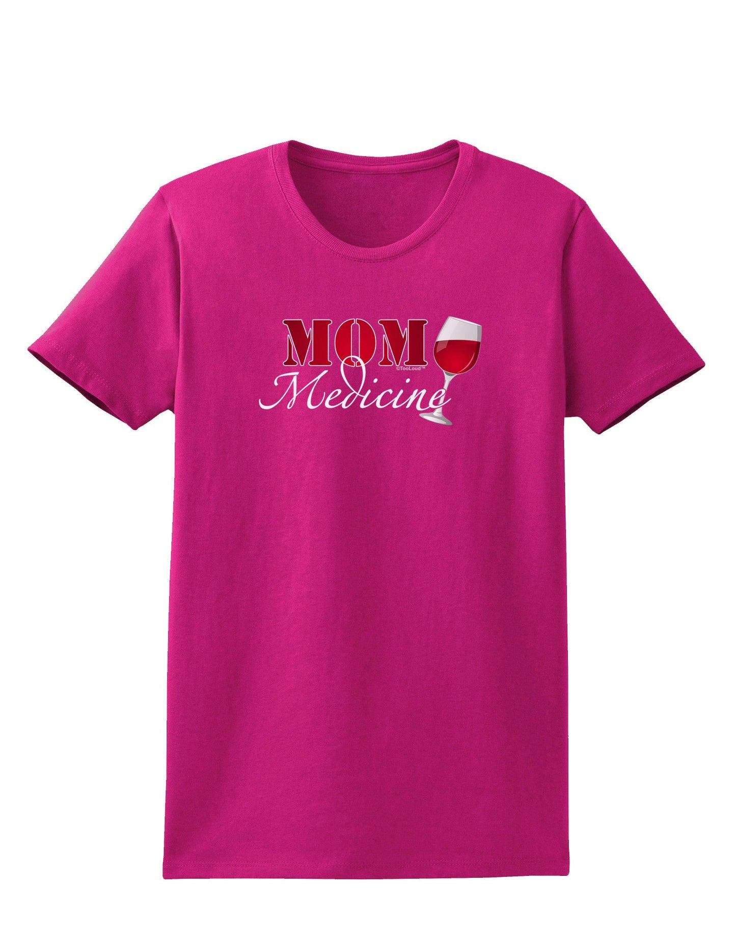 Mom Medicine Womens Dark T-Shirt-TooLoud-Hot-Pink-Small-Davson Sales