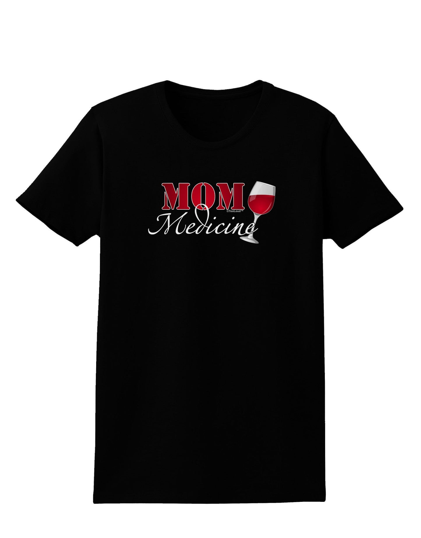 Mom Medicine Womens Dark T-Shirt-TooLoud-Black-X-Small-Davson Sales