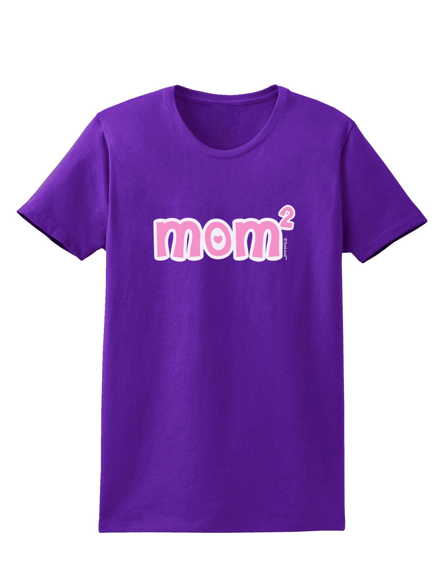 Mom Squared - Cute Mom of Two Design Womens Dark T-Shirt by TooLoud-Womens T-Shirt-TooLoud-Purple-X-Small-Davson Sales