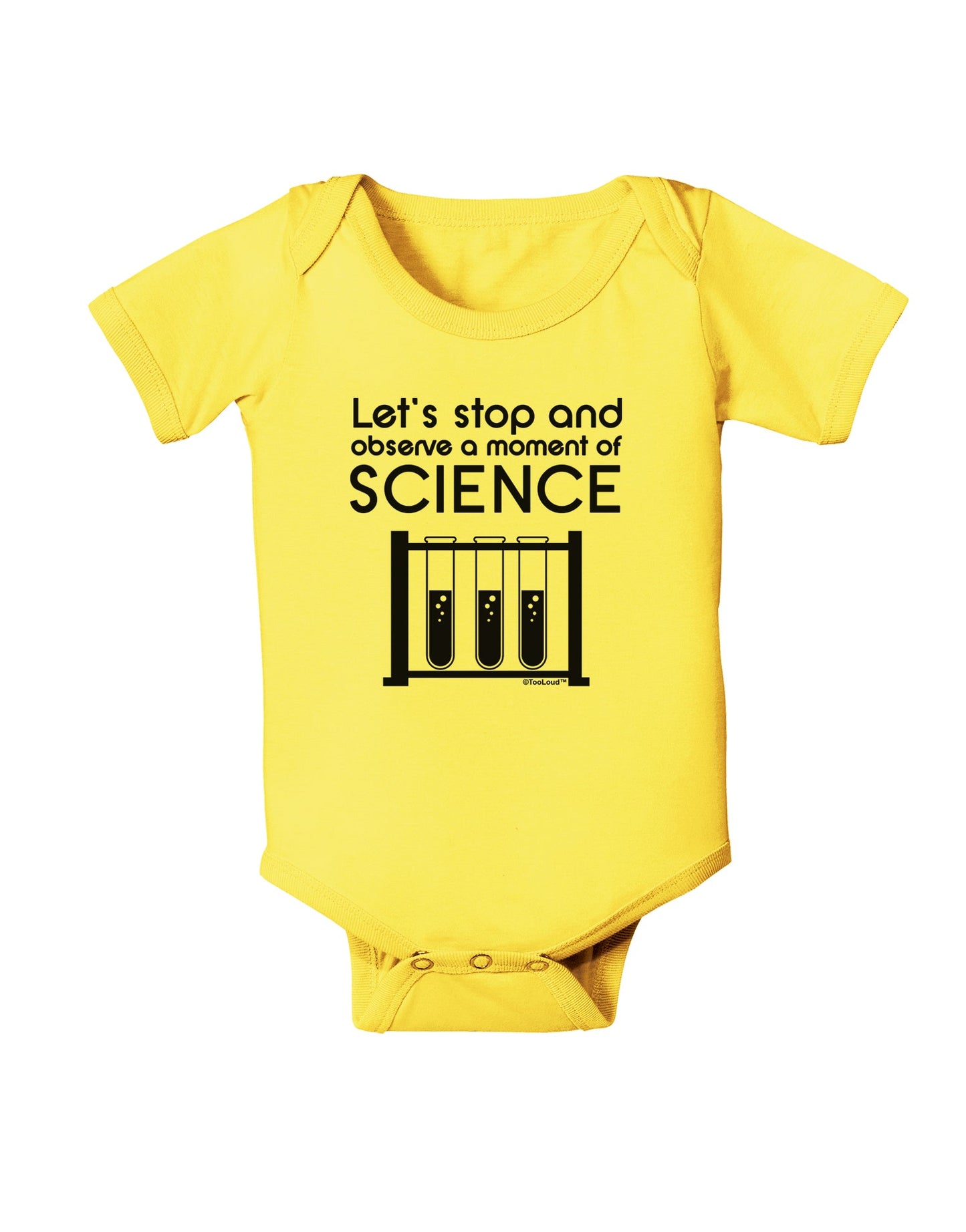 Moment of Science Baby Romper Bodysuit by TooLoud-Baby Romper-TooLoud-Yellow-06-Months-Davson Sales
