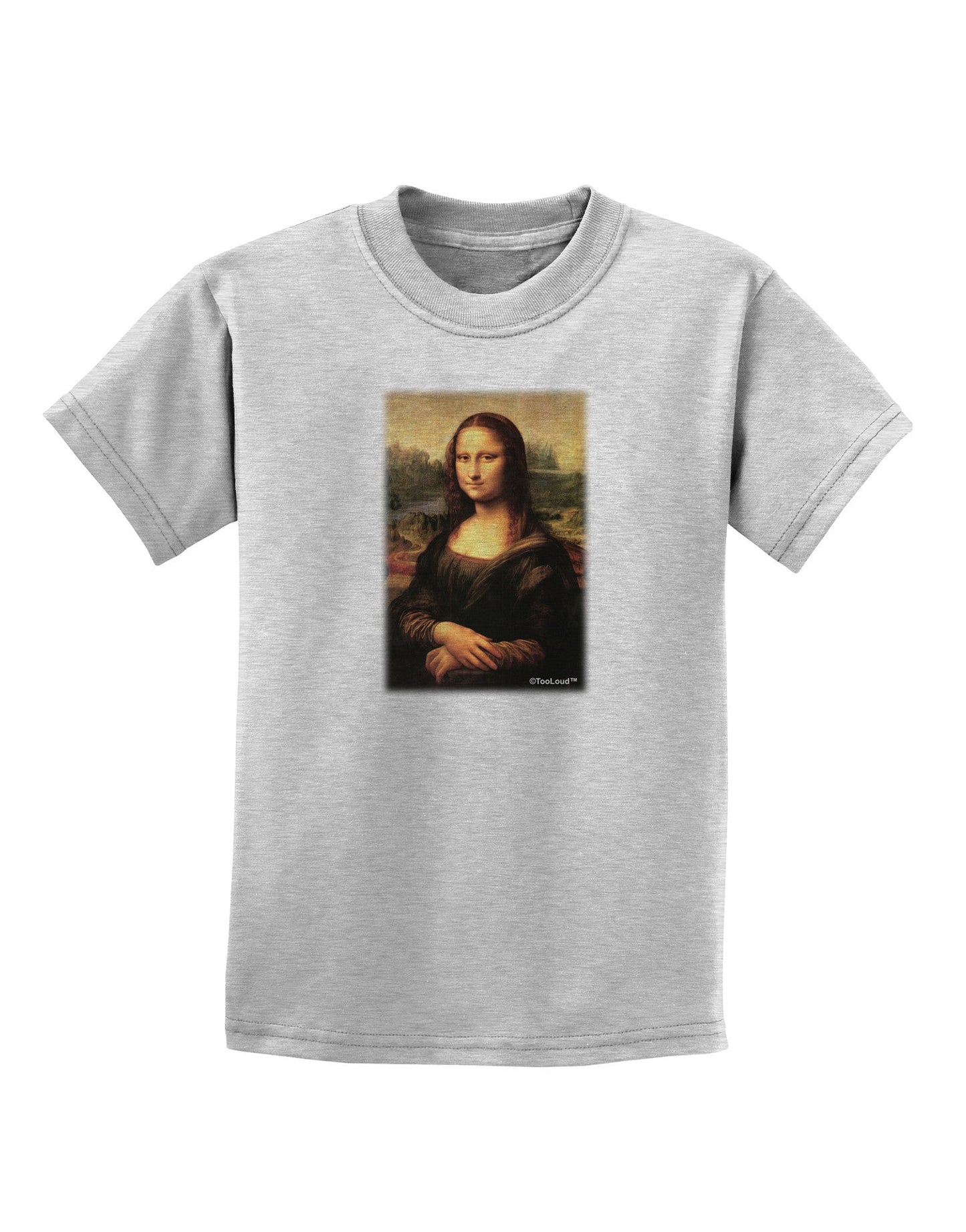 Mona Painting Childrens T-Shirt-Childrens T-Shirt-TooLoud-AshGray-X-Small-Davson Sales