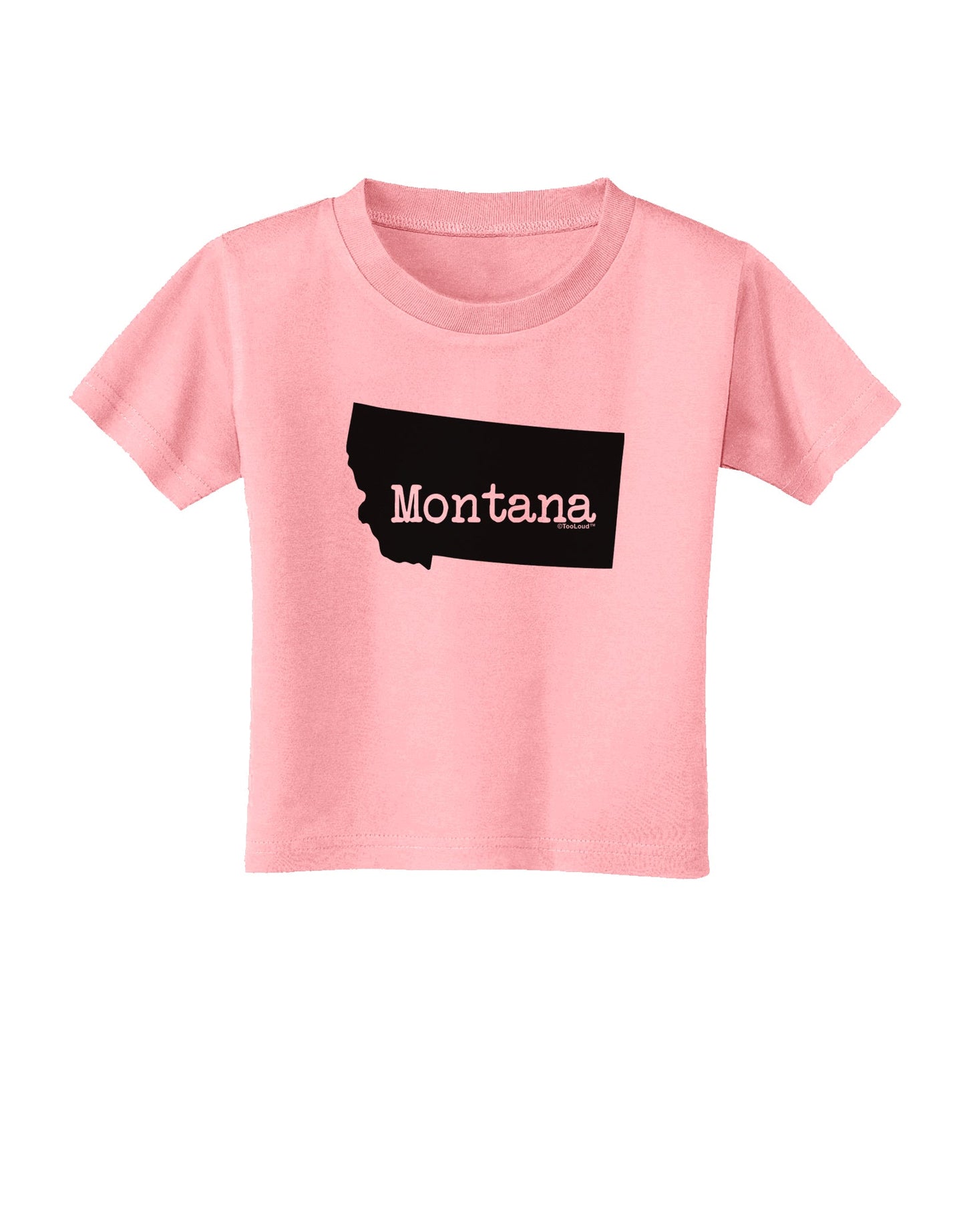 Montana - United States Shape Toddler T-Shirt by TooLoud-Toddler T-Shirt-TooLoud-Candy-Pink-2T-Davson Sales