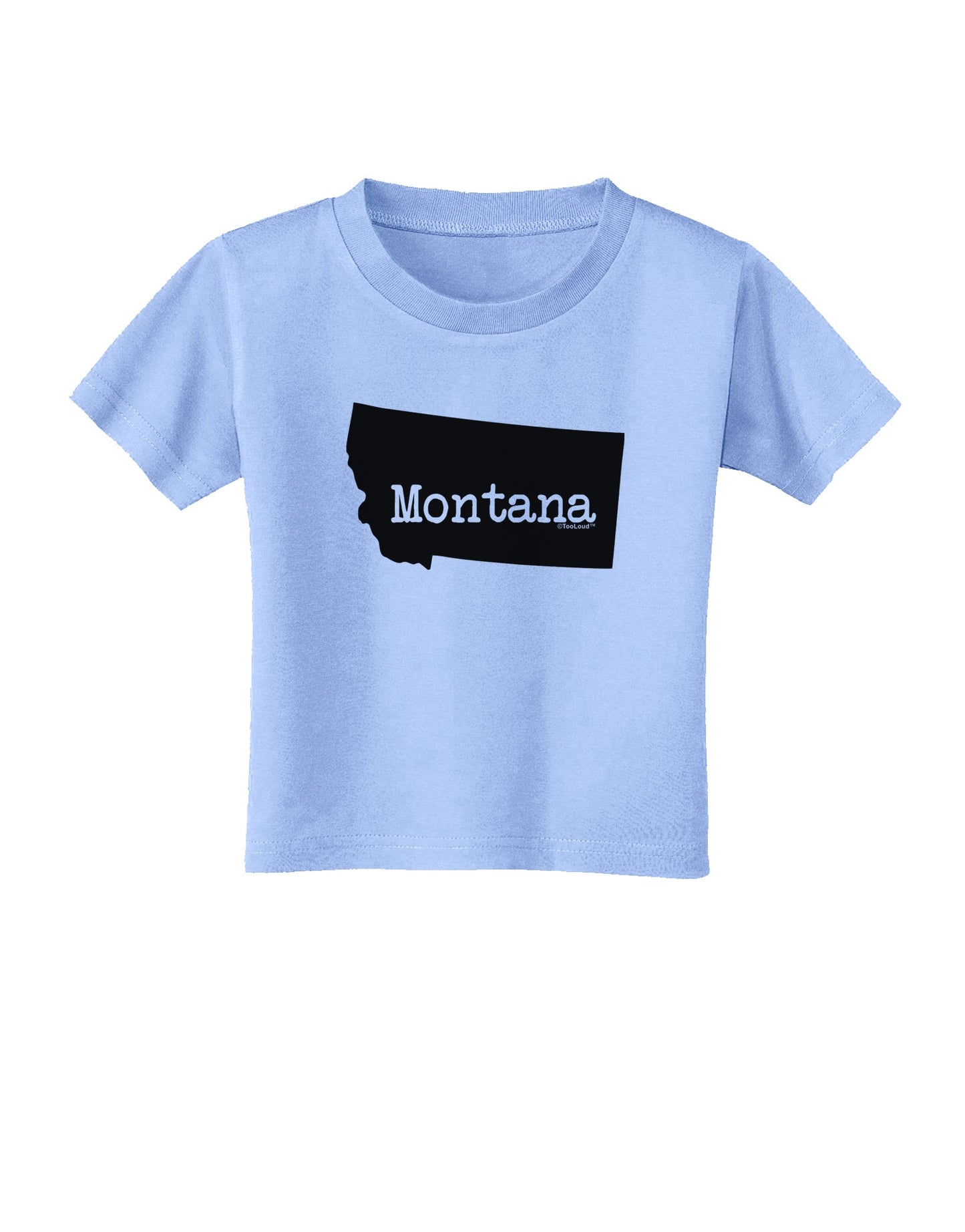 Montana - United States Shape Toddler T-Shirt by TooLoud-Toddler T-Shirt-TooLoud-Aquatic-Blue-2T-Davson Sales
