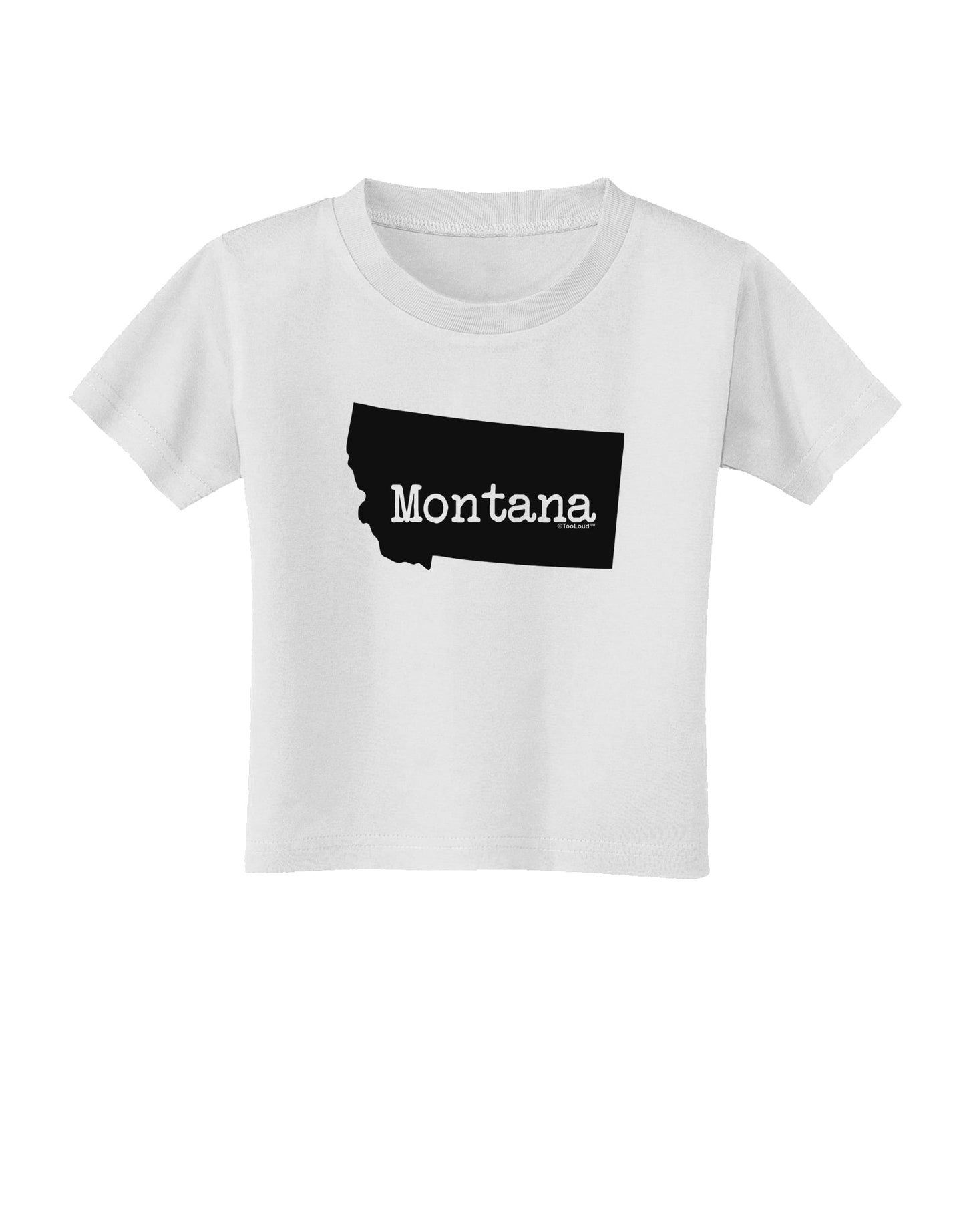 Montana - United States Shape Toddler T-Shirt by TooLoud-Toddler T-Shirt-TooLoud-White-2T-Davson Sales