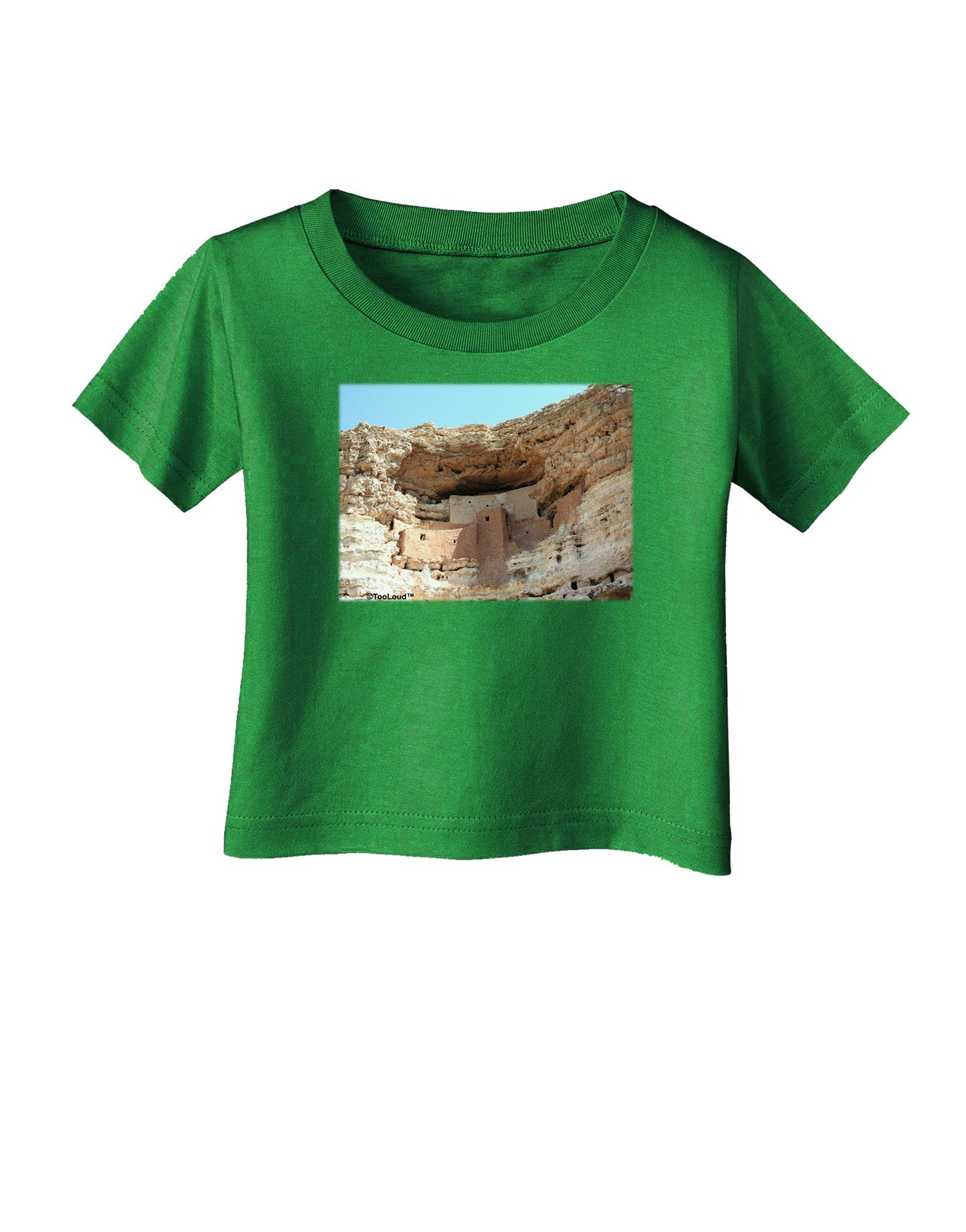 Montezuma Castle Arizona Infant T-Shirt Dark-Infant T-Shirt-TooLoud-Clover-Green-06-Months-Davson Sales
